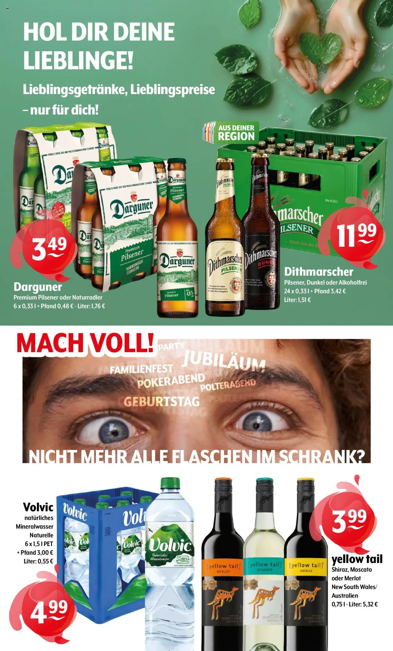 Getränke Hoffmann - Hamburg – gültig ab 29.09.2025 | Seite: 11 | Produkte: Schrank, Merlot, Mineralwasser, Volvic