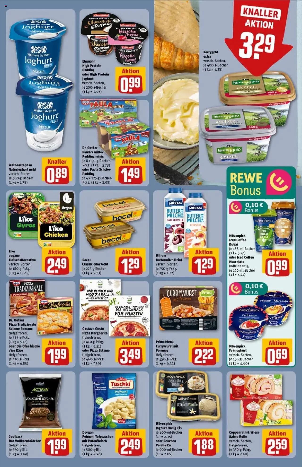 Rewe prospekt Eisenach	 - gültig ab dem 06.07.2025 | Seite: 19 | Produkte: Ofenfrische, Milram, Bourbon, Eis
