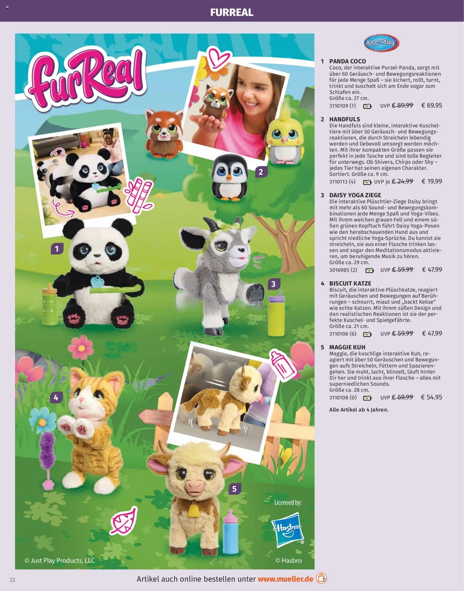 Müller Spielwarenkatalog – gültig ab 27.10.2025 | Seite: 22 | Produkte: Tasche, Kekse