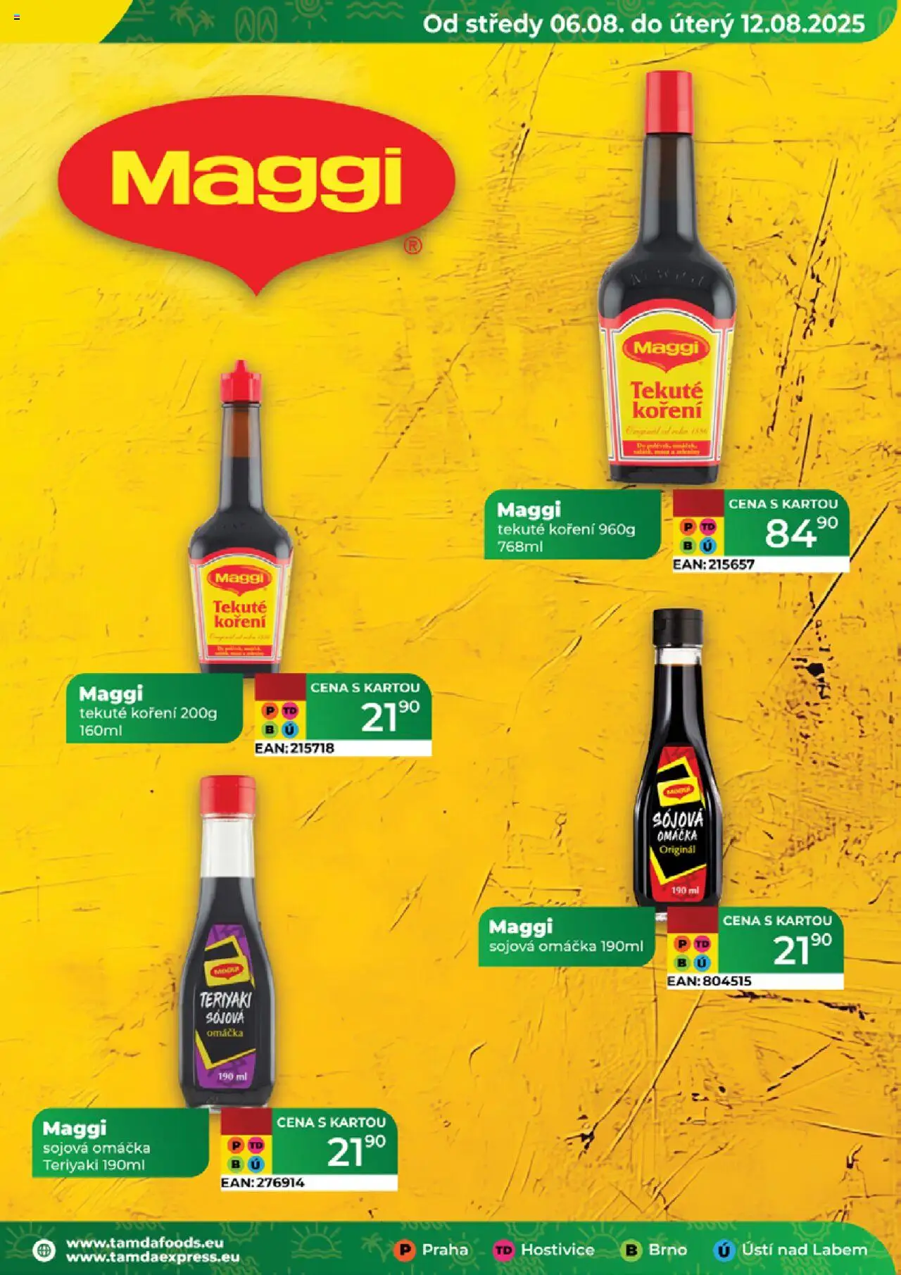 Tamda Foods leták od 06.08.2025 | Strana: 33 | Produkty: Maggi, Koření, Sójová omáčka