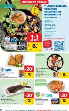 Carrefour folder week 5 - Voorbeeld van een folder van Carrefour, geldig van 28.01.2026 | Pagina: 22 | Producten: Mosselen, Peper, Olie, Bord