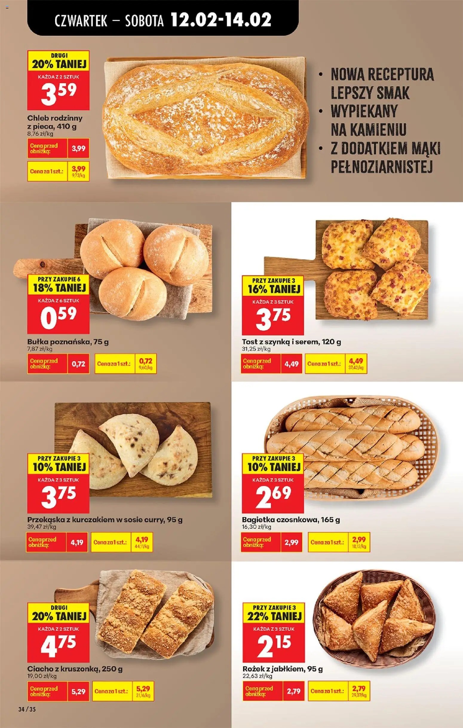Biedronka gazetka - Oferta w tym tygodniu od 12.02.2026 | Strona: 46 | Produkty: Curry, Szynka, Bagietka, Chleb