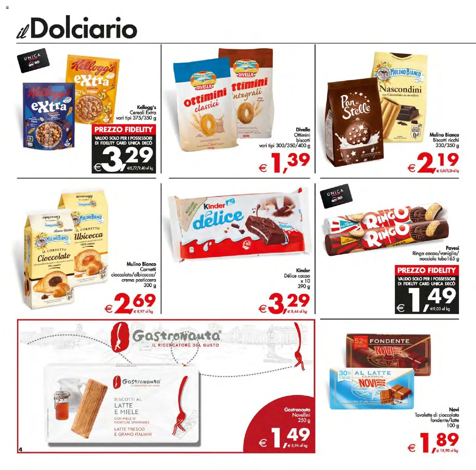 Volantino Decò del 13.01.2026 | Pagina: 4 | Prodotti: Crema, Cereali, Biscotti, Cacao
