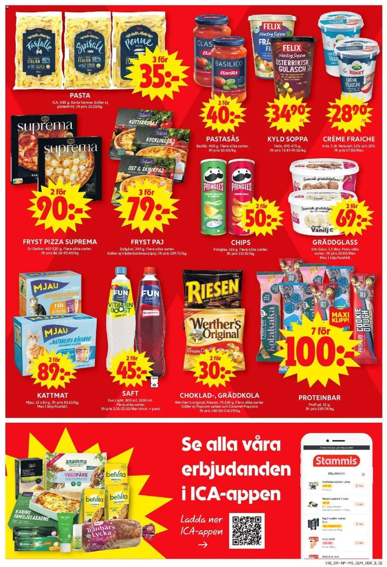 ICA Maxi reklamblad aktuell från 06.10.2025 | Sida: 6 | Produkter: Vegofärs, Pizza, Popcorn, Soppa