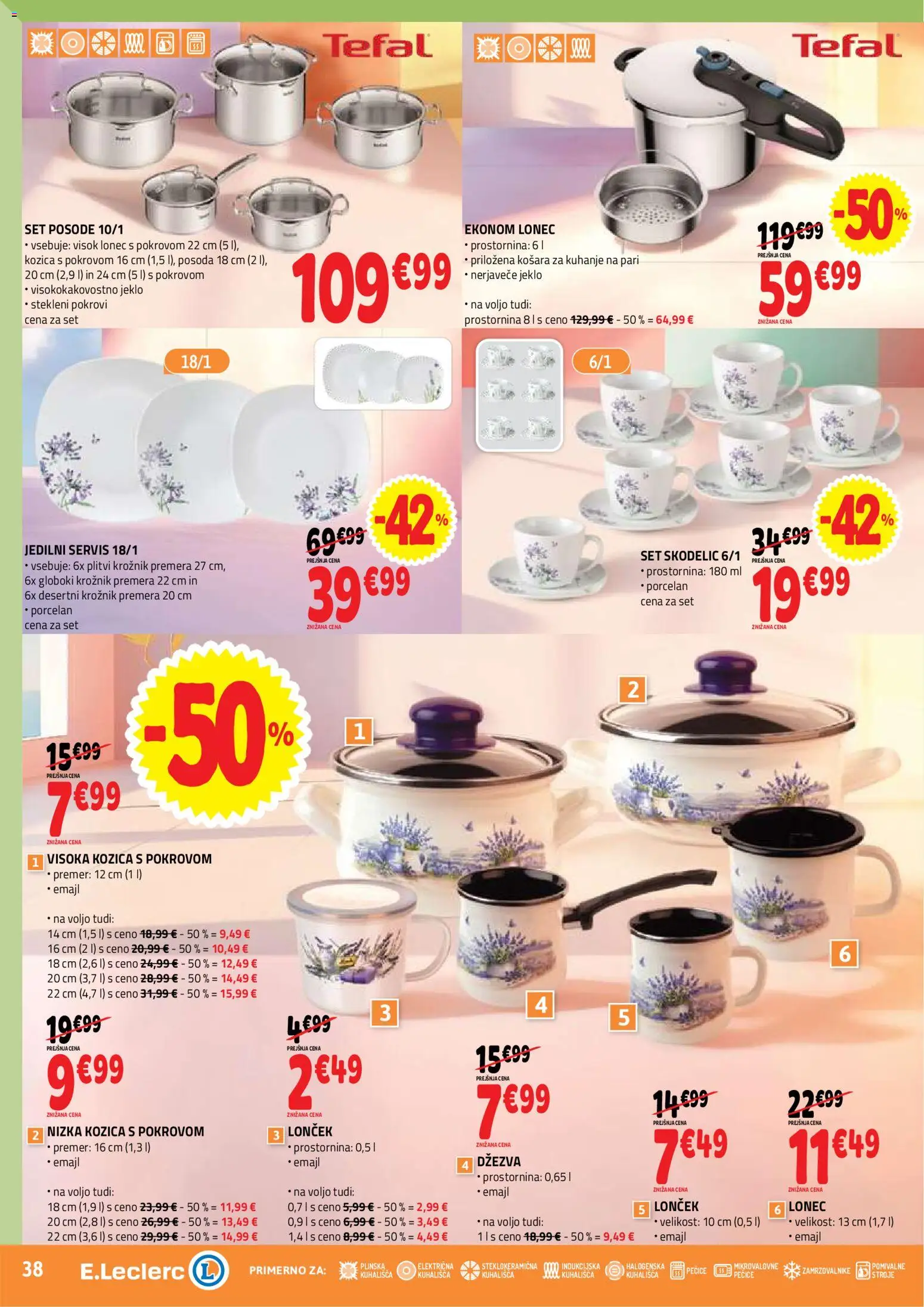 Novi E.leclerc katalog ponudbe – veljaven od 22.04.2026 | Stran: 38 | Izdelki: Košara