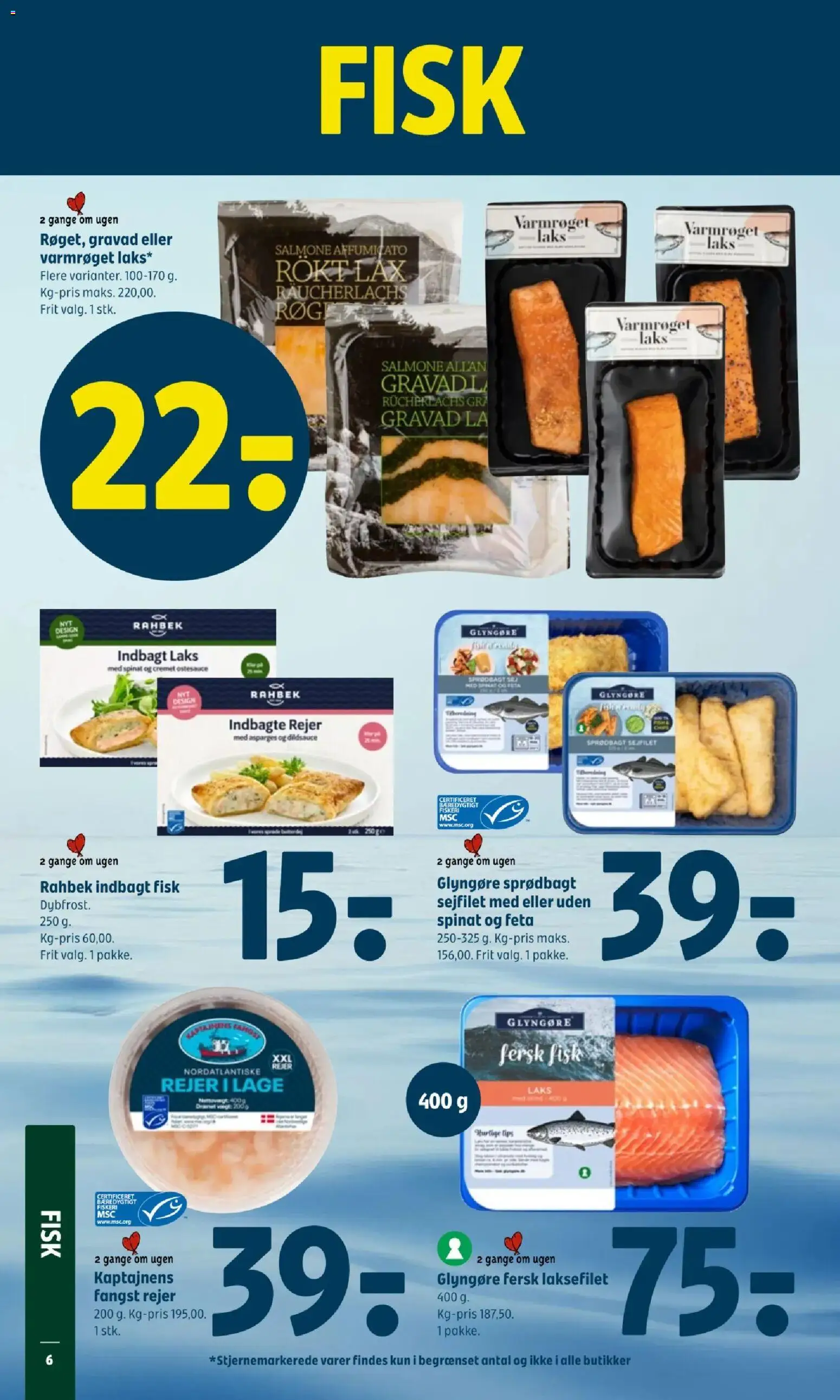 Coop 365 tilbudsavis – gyldig fra 30.10.2025 | Side: 6 | Produkter: Fisk, Rejer, Spinat, Asparges