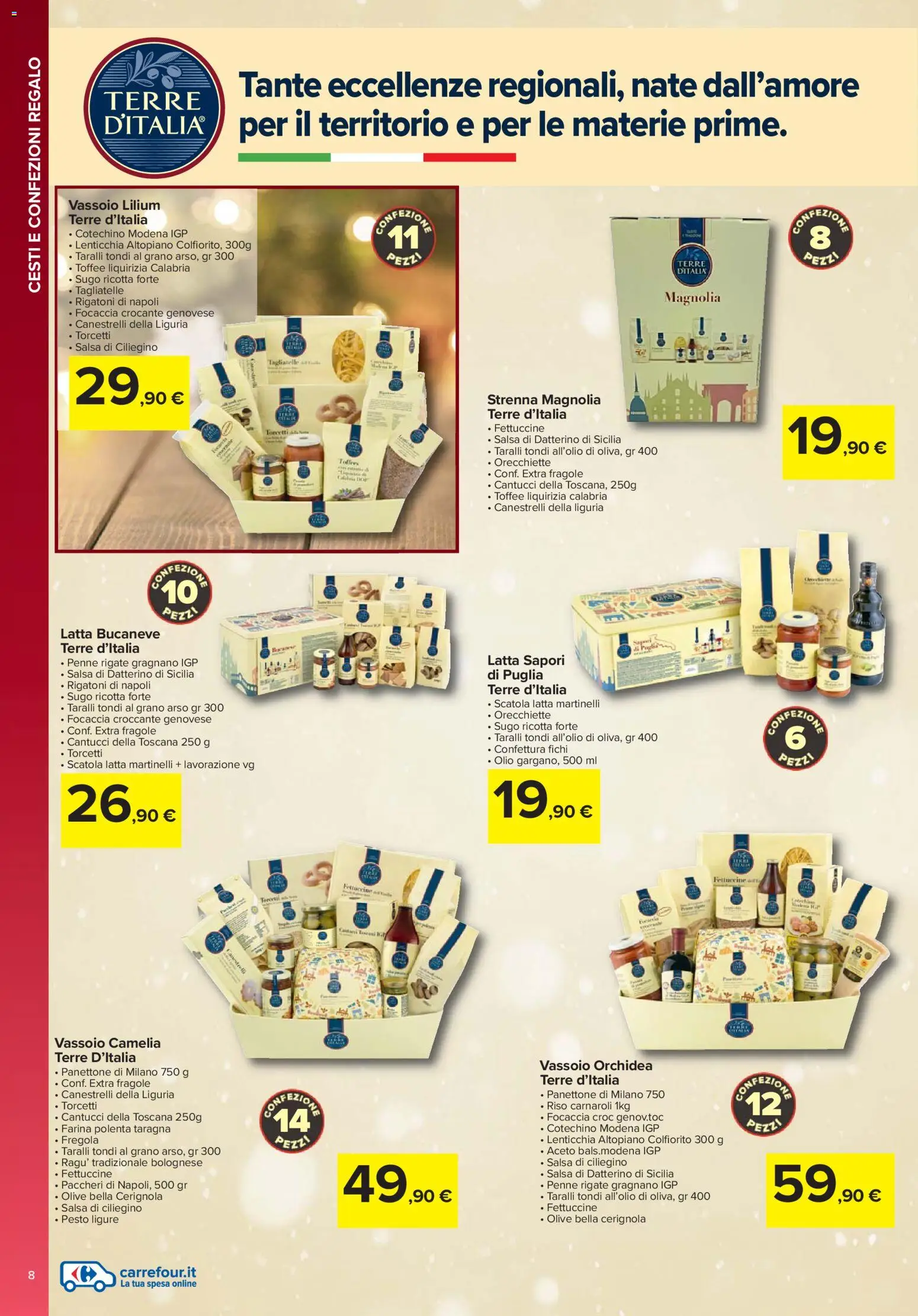 Volantino Carrefour del 13.11.2025 | Pagina: 8 | Prodotti: Tagliatelle, Sugo, Fettuccine, Scatola