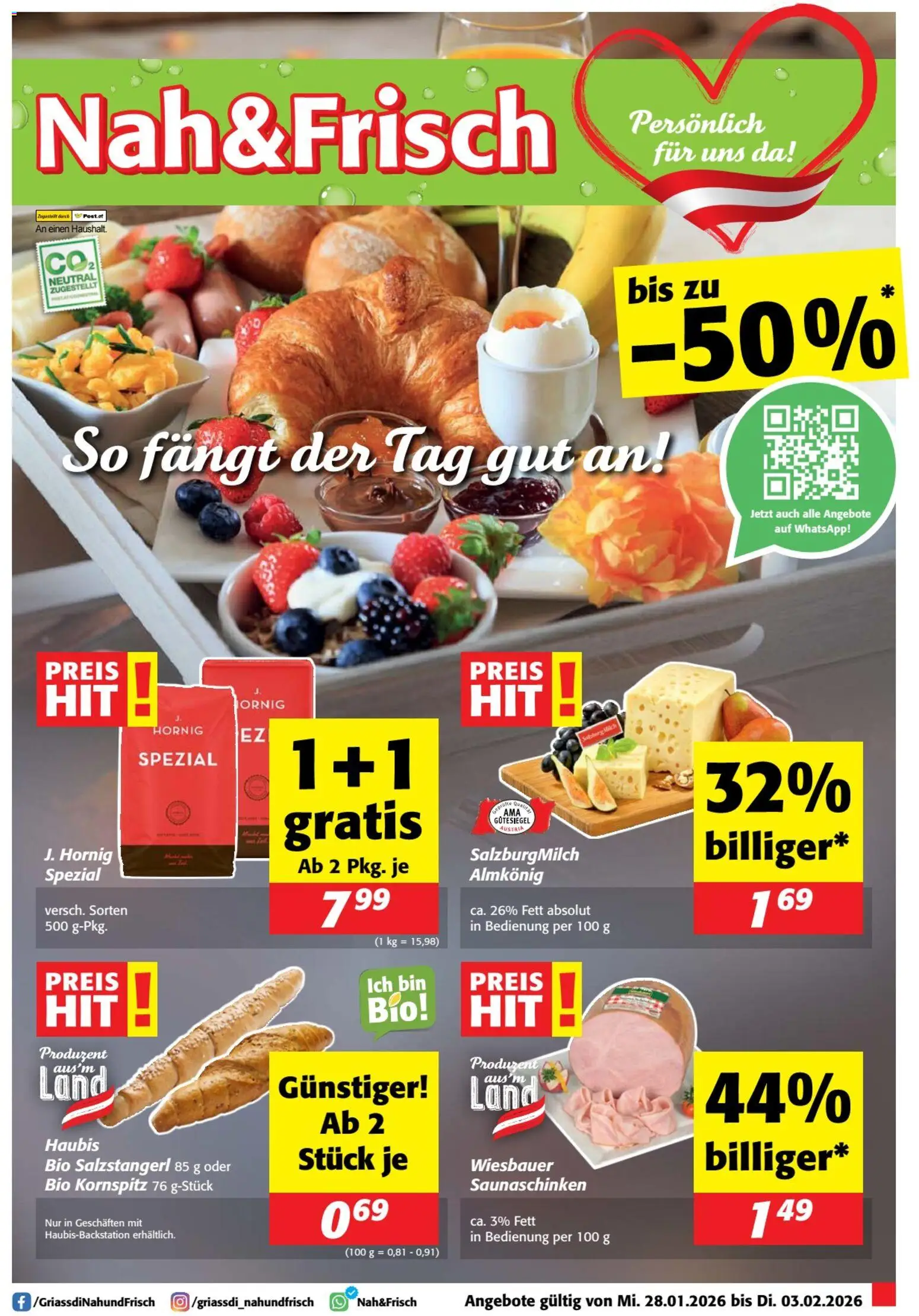 Nah und Frisch Flugblatt gültig ab 28.01.2026 | Seite: 1