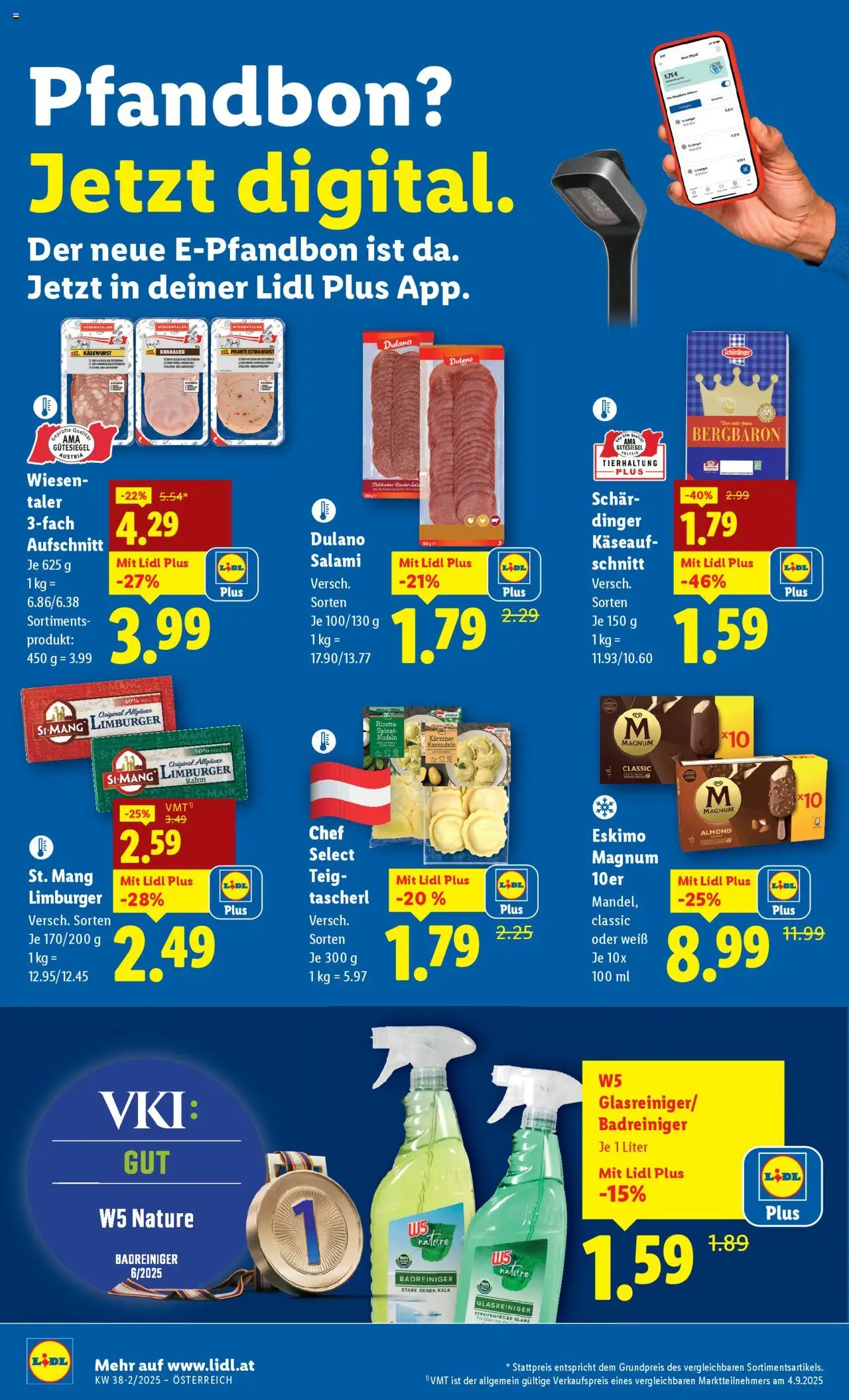 Lidl Flugblatt gültig ab 18.09.2025 | Seite: 10 | Produkte: Salami, Nudeln