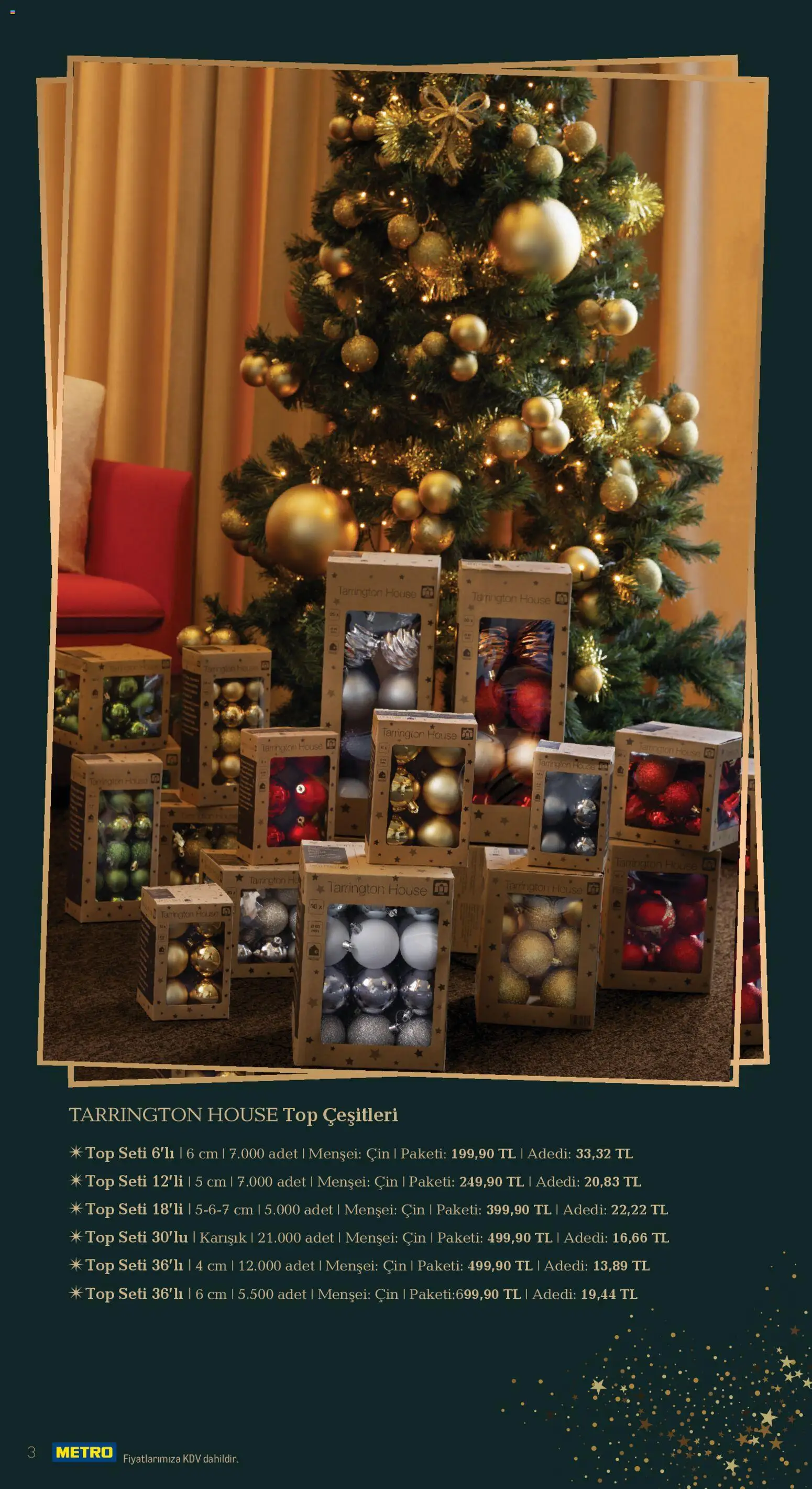 Metro - Yılbaşı Dekorasyon Kataloğu - 18.11.2025 tarihinden itibaren geçerlidir | Sayfa: 3 | Ürünler: Cin