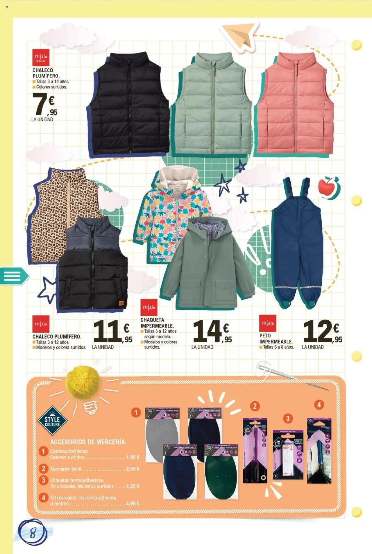 E.Leclerc folleto │ válido desde el 11.08.2025 | Página: 8 | Productos: Chaleco, Chaqueta