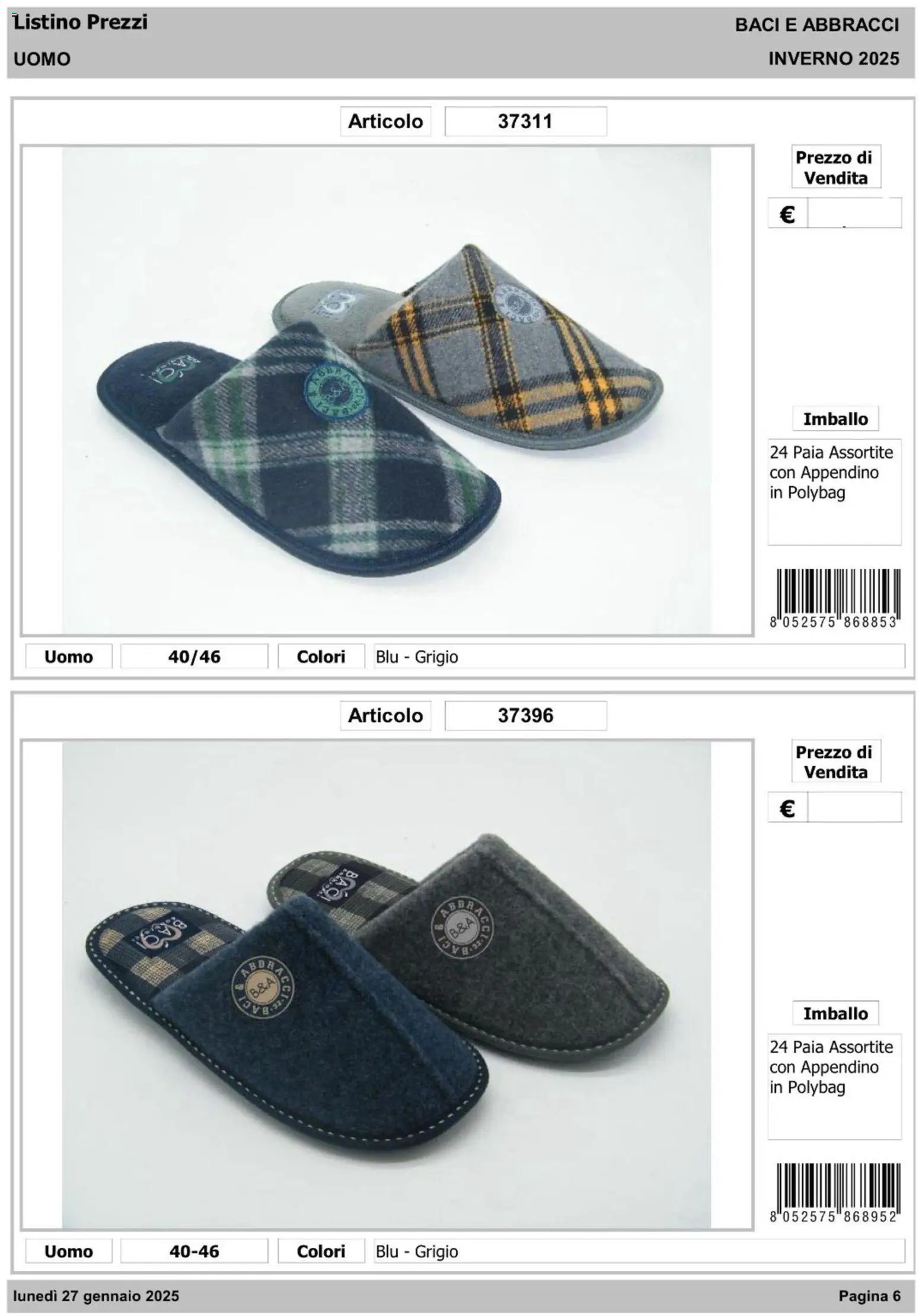 IFA Europe -  Baci & Abbracci – σε ισχύ από 14.01.2026 | Σελίδα: 7