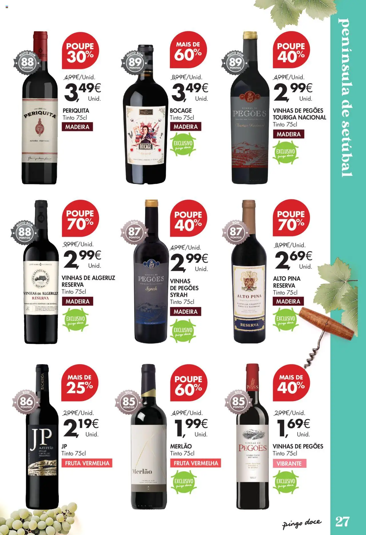 Pingo Doce - Vinhos e Sabores de Portugal Grandes │ válido de 09.09.2025 | Página: 27 | Produtos: Vinho, Alto pina reserva, Vinho tinto