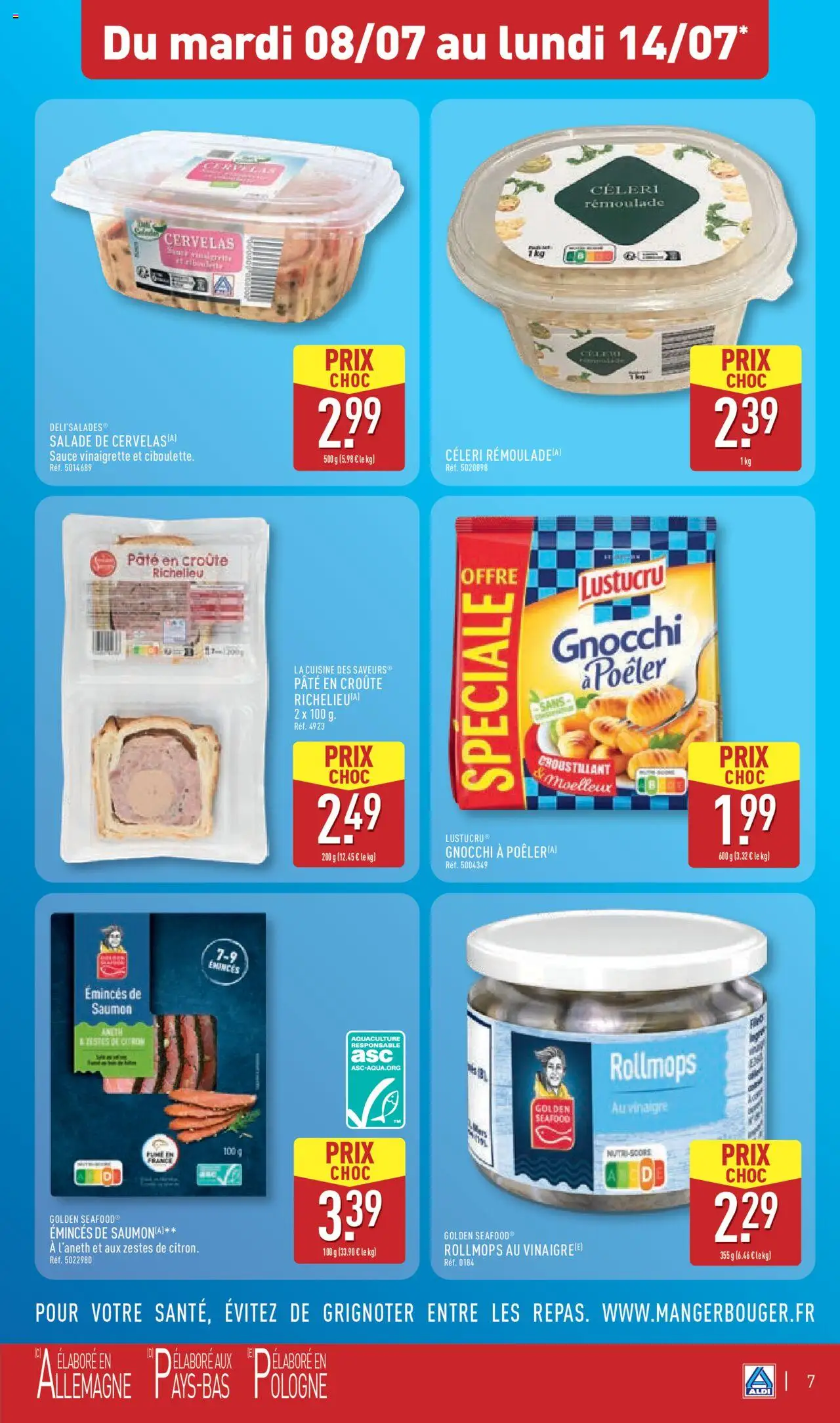  | Page: 9 | Produits: Salade, Citron, Vinaigre, Saumon