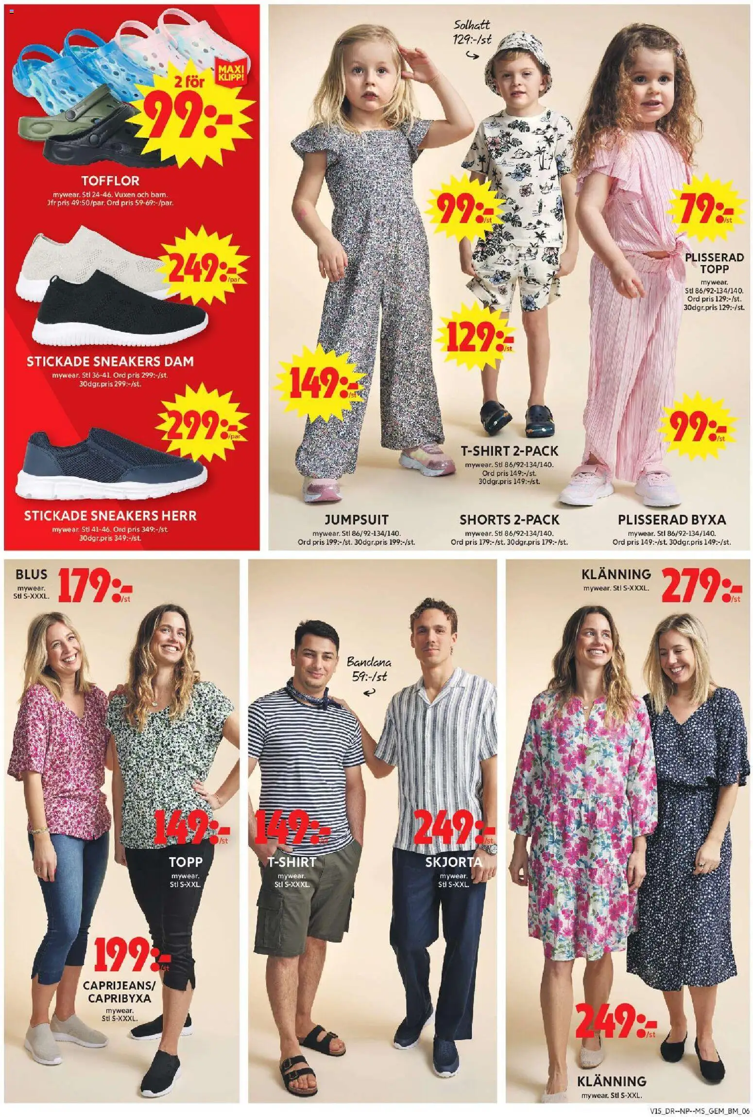ICA Maxi reklamblad aktuell från 06.04.2026 | Sida: 9 | Produkter: T-shirt, Topp, Jumpsuit, Klänning