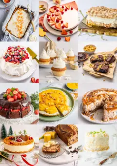 Forhåndsvisning av Mango Cheesecake, Cheesecake topped with mango puree and almond slices. gyldig fra 03.11.2025 | Side: 2