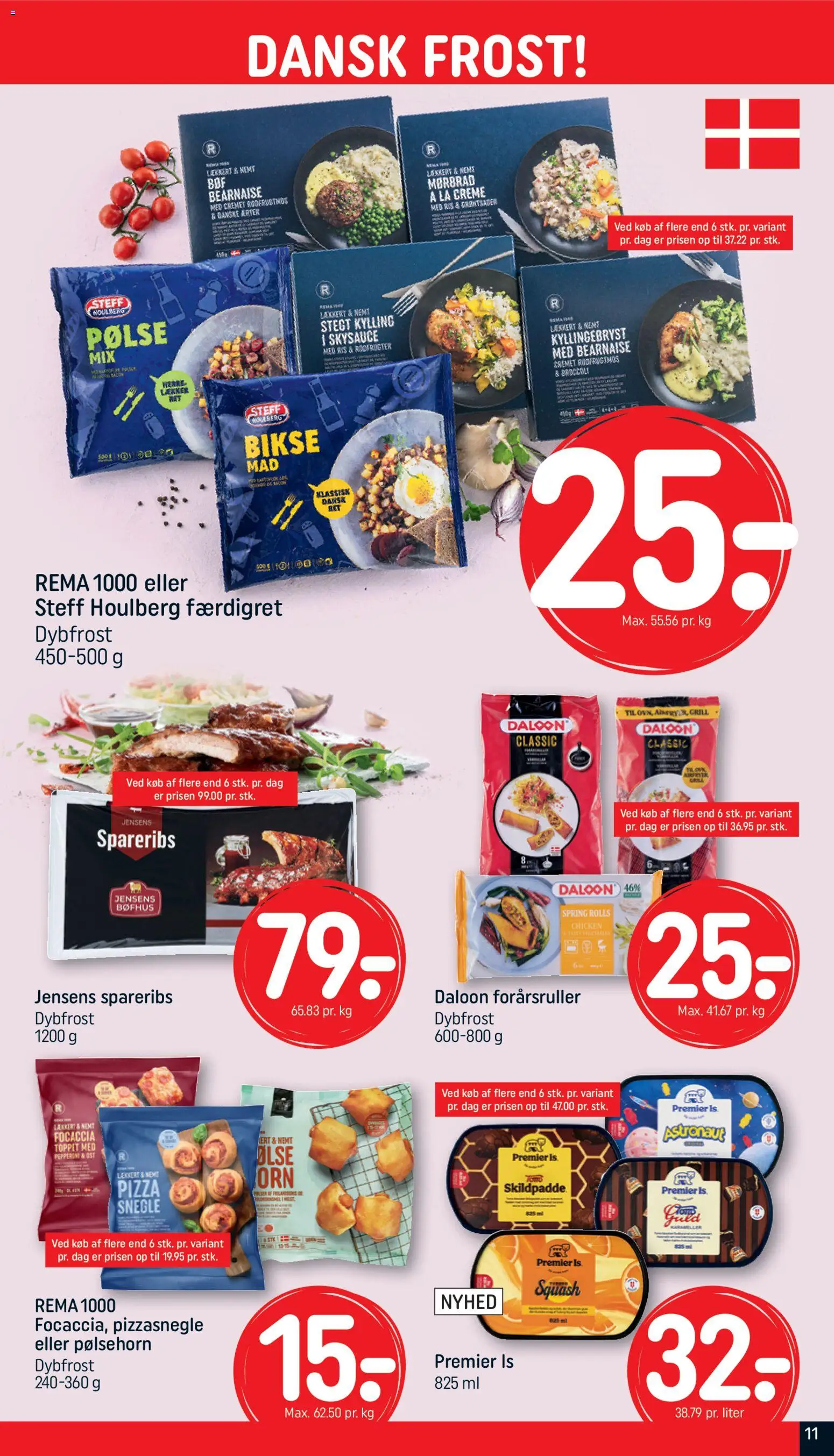 Rema 1000 tilbudsavis – gyldig fra 19.04.2026 | Side: 11 | Produkter: Ost, Creme, Ærter, Grill