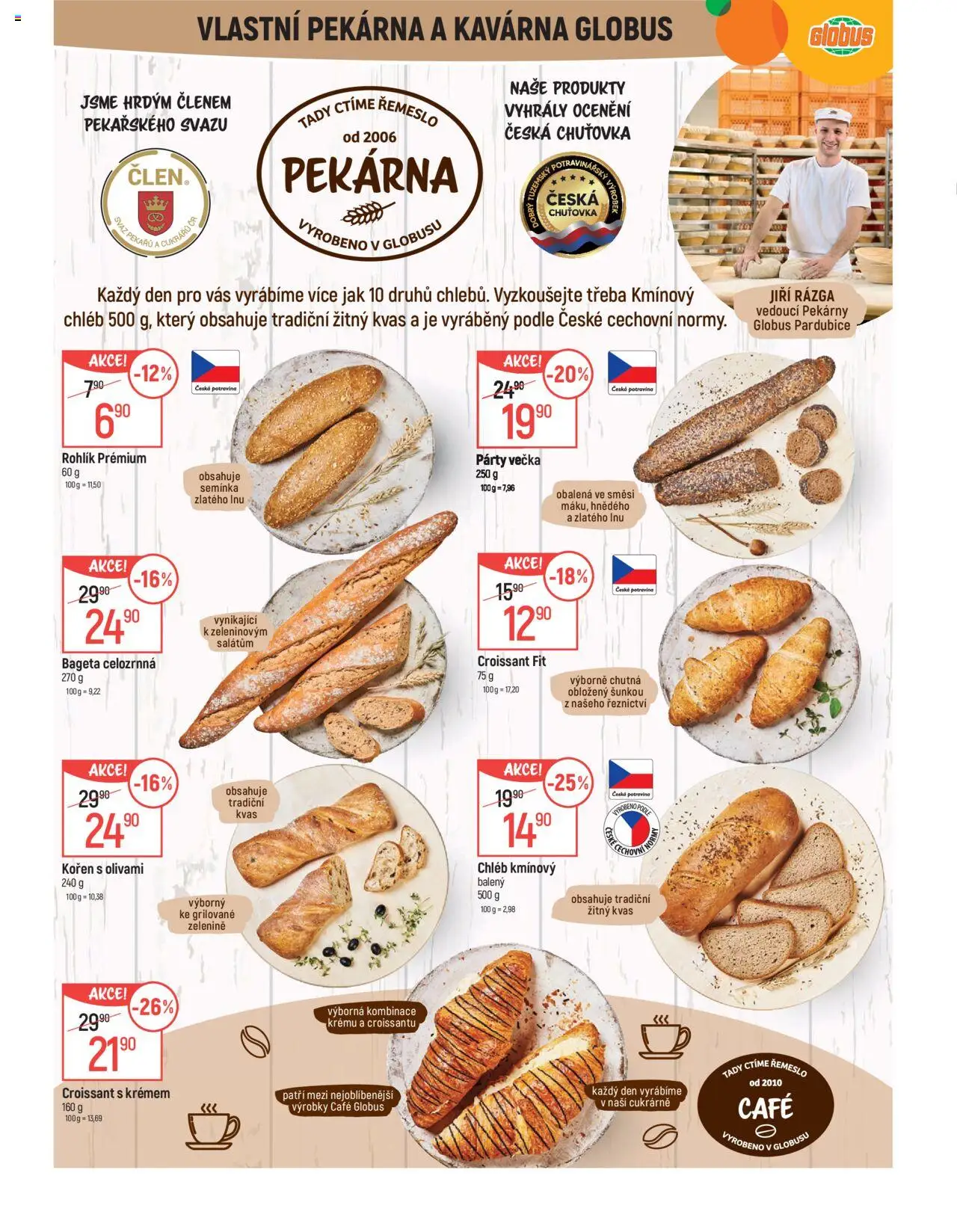 Globus leták - Pardubice od 10.09.2025 | Strana: 6 | Produkty: Globus, Chléb, Pekárna, Croissant