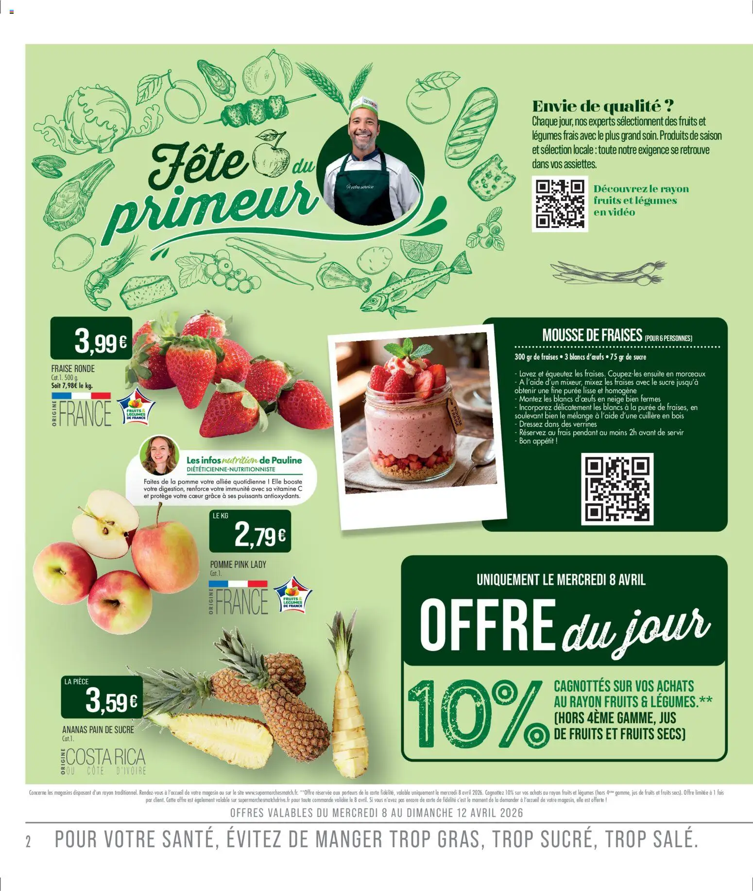 {H1} | Page: 2 | Produits: Fraise, Pain, Fraises, Fruits secs