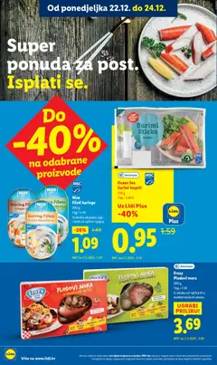 Plodovi mora, 500 g, U umaku od rajčice ili u mediteranskom umaku - Pregled kataloga iz trgovine Lidl, vrijedi od 18.12.2025 | Stranica: 40