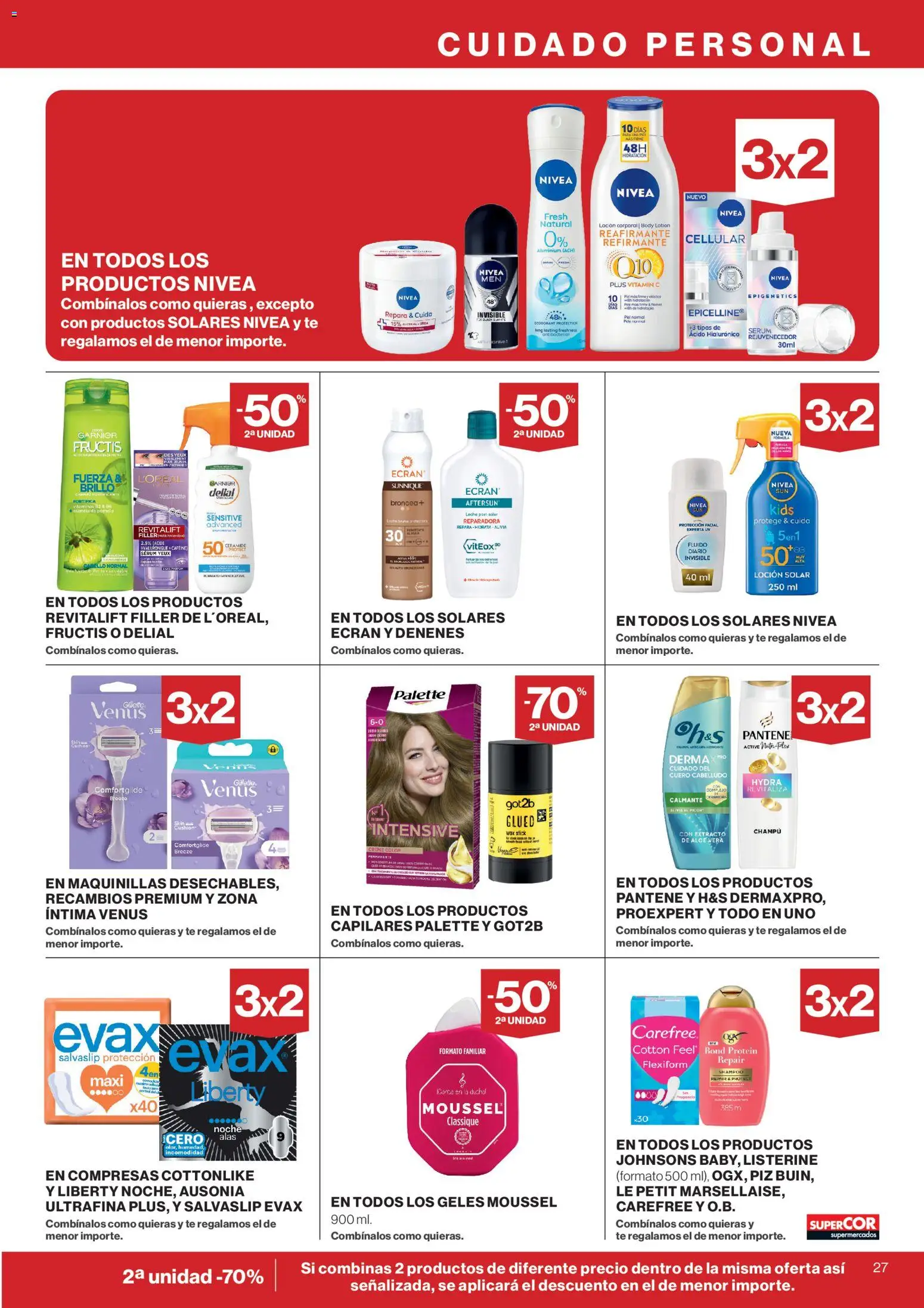 Supercor Península y Baleares │ válido desde el 23.04.2026 | Página: 27 | Productos: Champú, Sérum, Leche, Γλυφιτζούρι