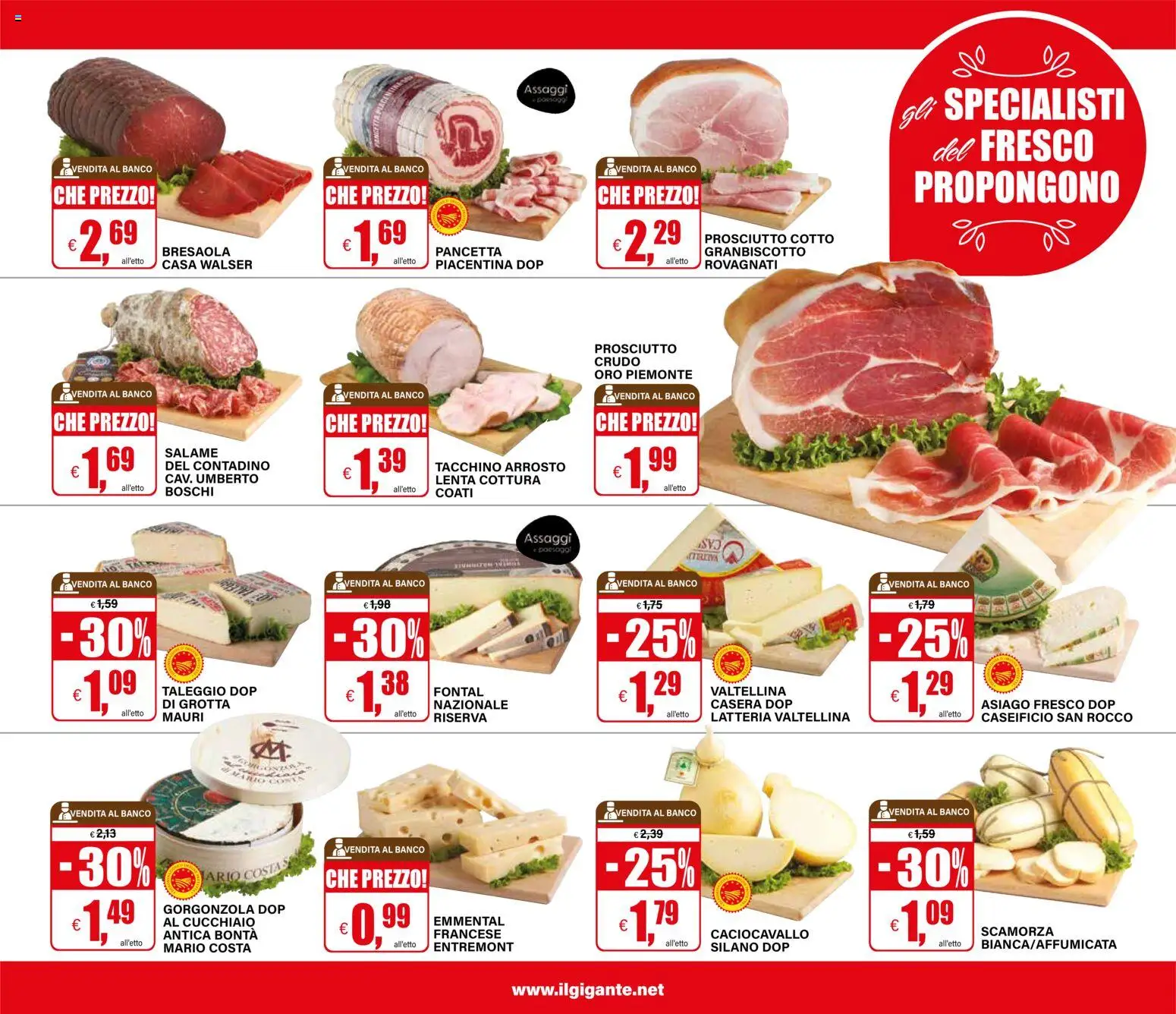 Volantino Il Gigante del 15.01.2026 | Pagina: 13 | Prodotti: Prosciutto Crudo, Prosciutto Cotto, Salame, Prosciutto