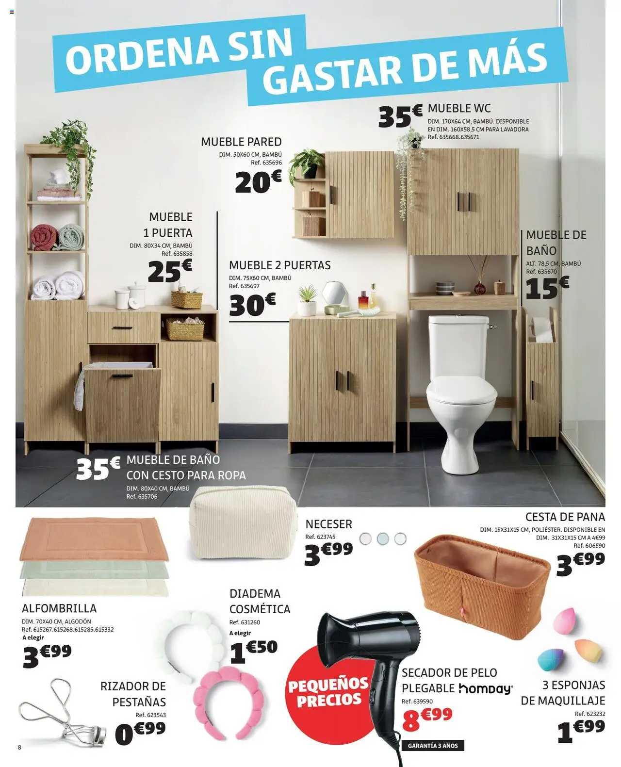 GiFi folleto │ válido desde el 19.08.2025 | Página: 8 | Productos: Ropa, Lavadora, Secador de pelo, Neceser