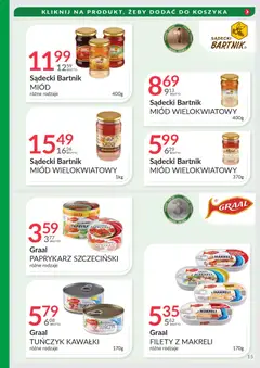 Pogląd oferty "Eurocash Gazetka - Targi Jesień" - ważna od 03.11.2025 | Strona: 15 | Produkty: Miód, Paprykarz, Paprykarz szczeciński, Papryka