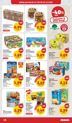 Penny Markt Flugblatt ab 04.12.2025 gültig | Seite: 15 | Produkte: Milch, Bananen