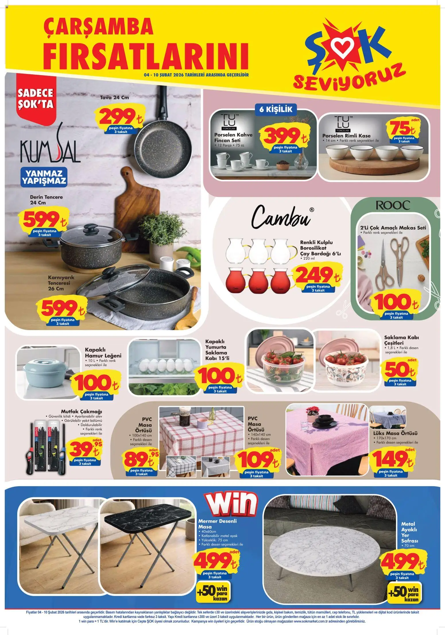 Şok Market Katalog - 04.02.2026 tarihinden itibaren geçerlidir | Sayfa: 7 | Ürünler: Kahve, Çay, Masa örtüsü, Çay bardağı