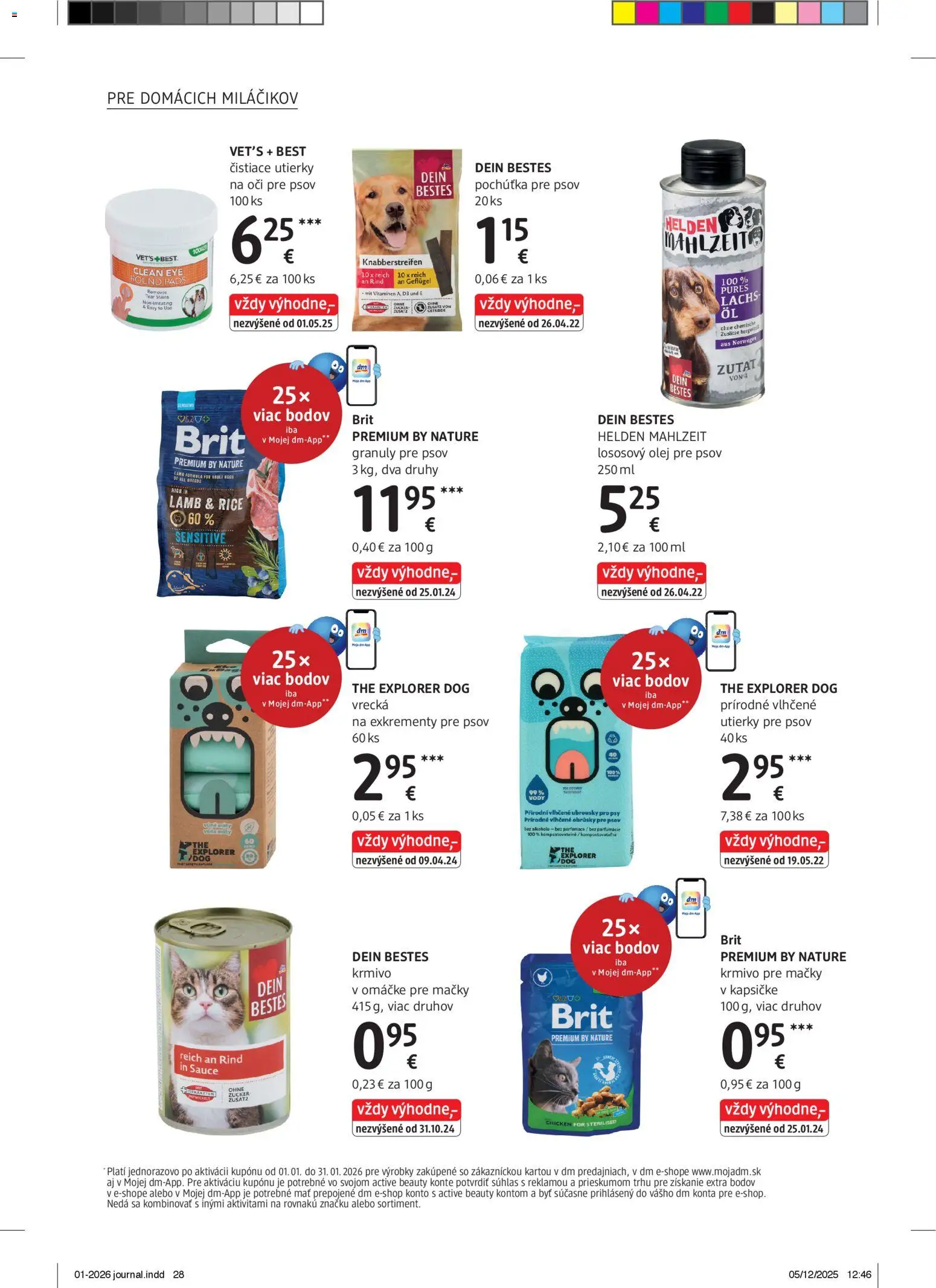 Nové dm drogerie akcie – leták je platný od 01.01.2026 | Strana: 28 | Produkty: Olej, Čistiace utierky