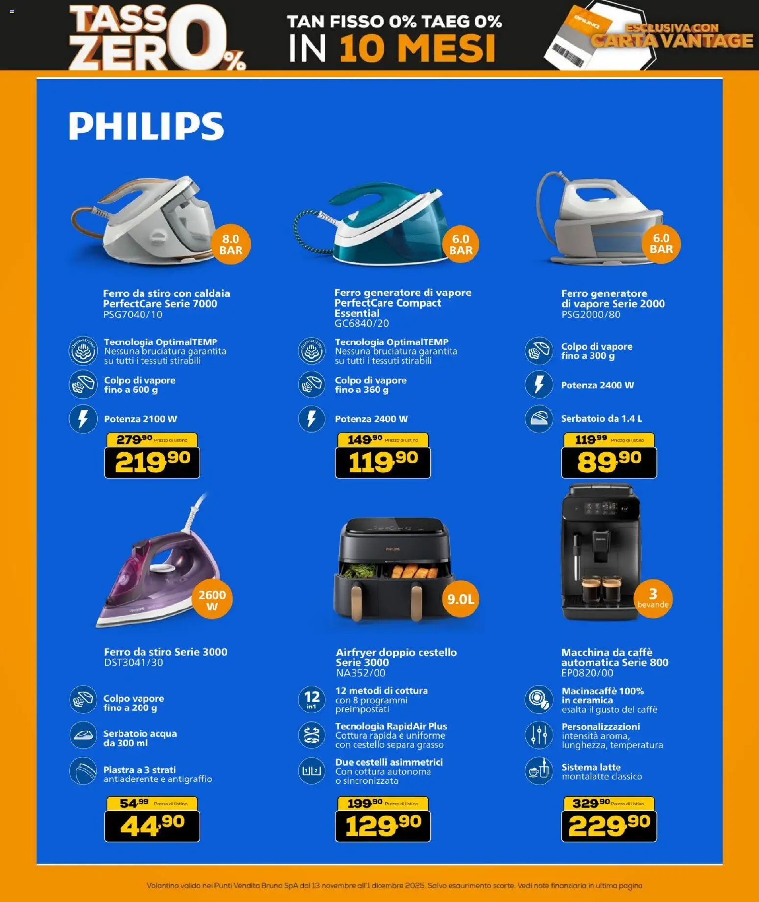 Volantino BRUNO del 13.11.2025 | Pagina: 48 | Prodotti: Caffè, Caldaia, Acqua, Latte