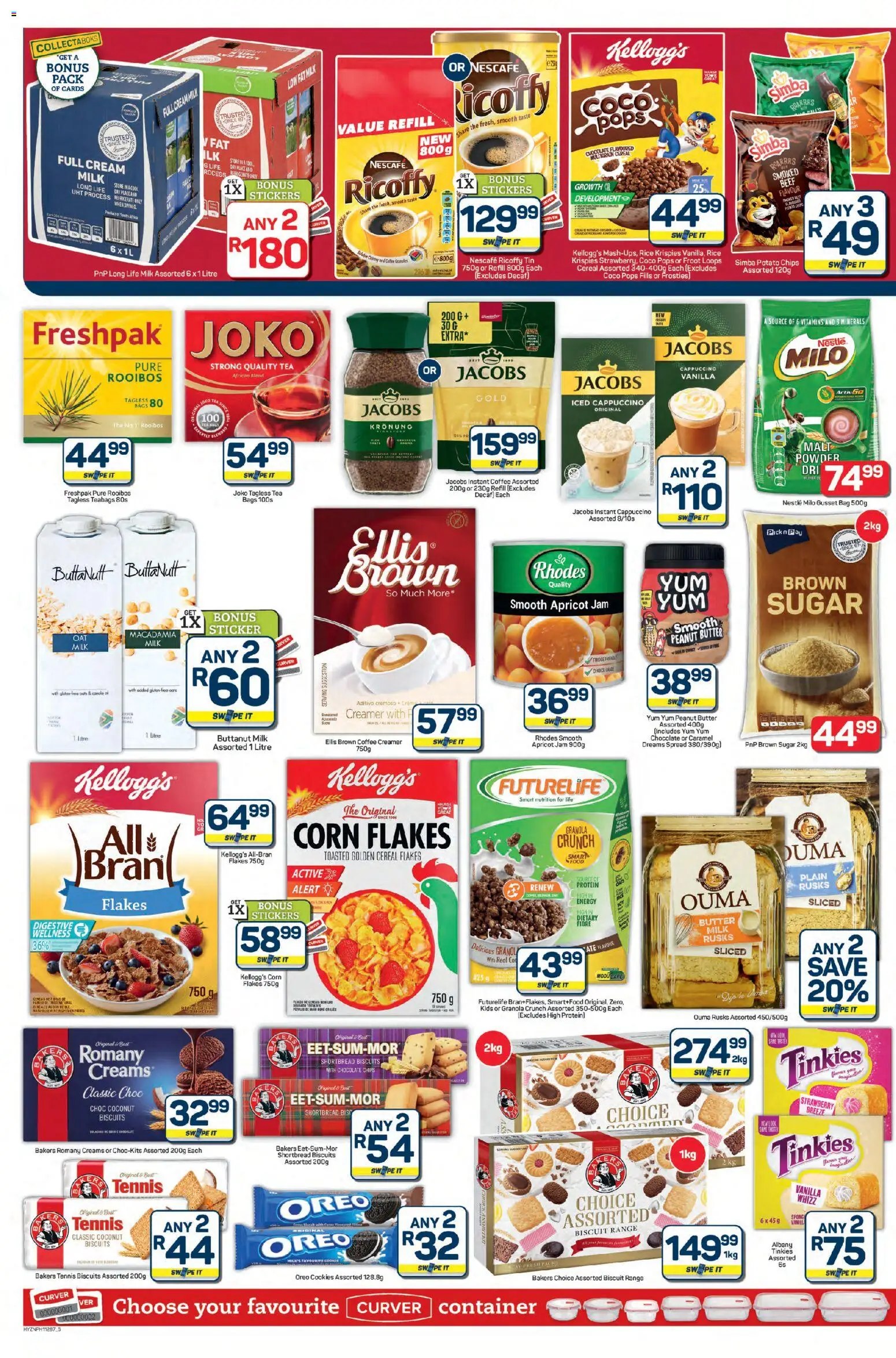 New Pick n Pay catalogue – valid from 23.10.2025 | Page: 6 | Products: Corn, Milk, Butter, Peanut butter