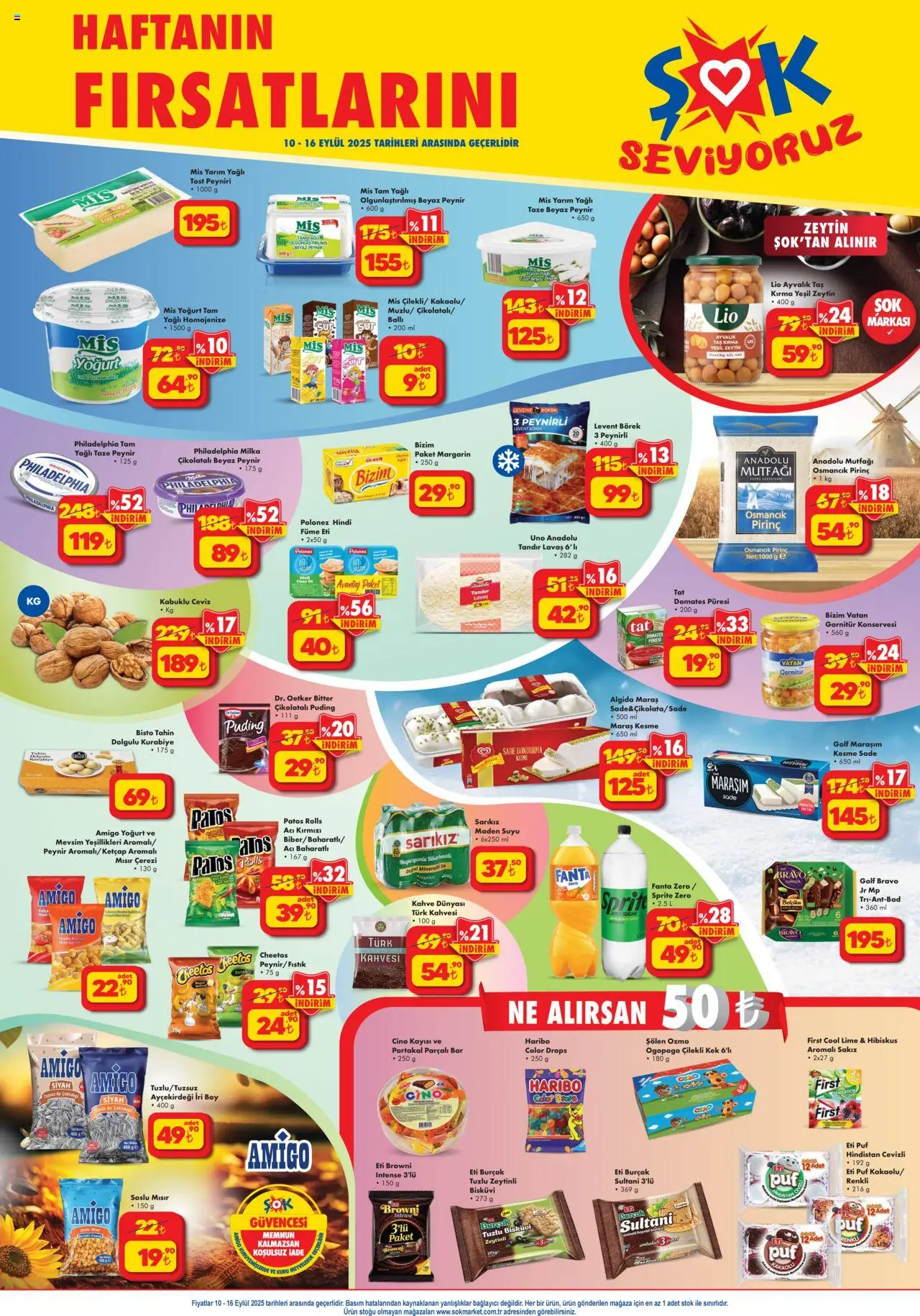 Şok Market Katalog - 10.09.2025 tarihinden itibaren geçerlidir | Sayfa: 1 | Ürünler: Pirinç, Ketçap, Bağlayıcı, Fanta