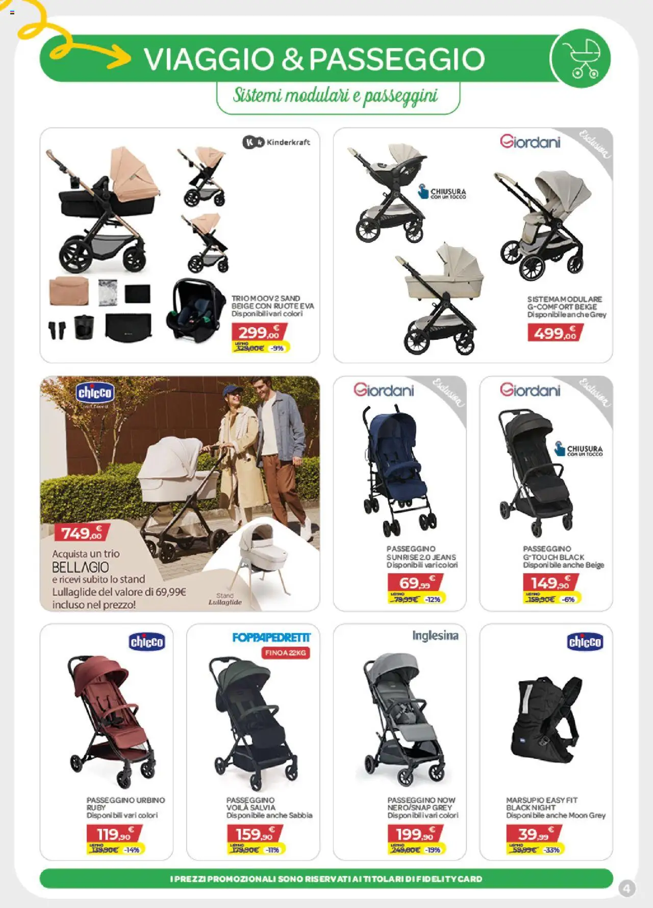 Volantino Bimbo store del 24.07.2025 | Pagina: 4 | Prodotti: Jeans, Passeggino
