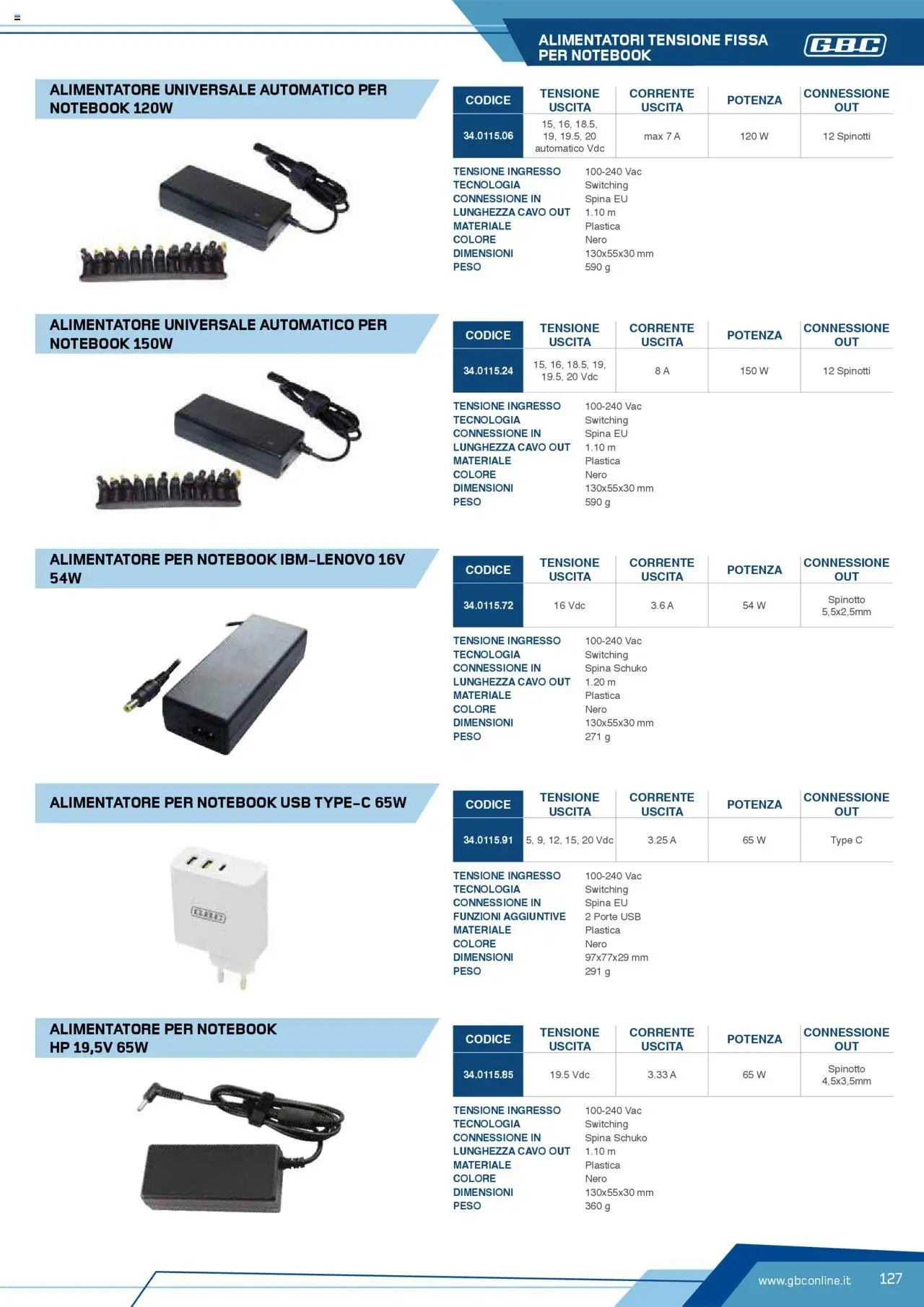 Volantino GBC del 12.04.2025 | Pagina: 127 | Prodotti: Notebook, Cavo, USB