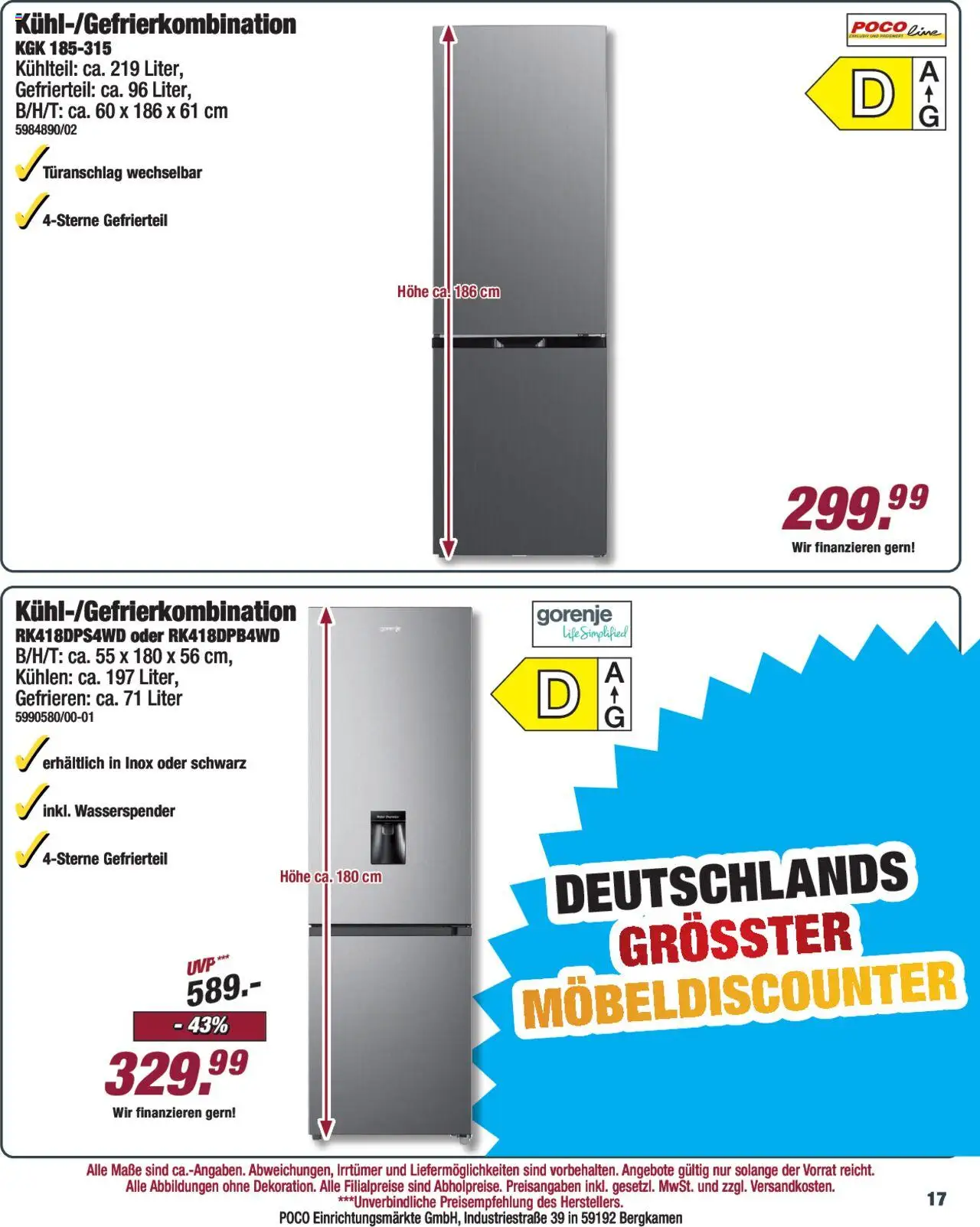 Poco Prospekt 	 - gültig ab dem 19.07.2025 | Seite: 17 | Produkte: Gorenje