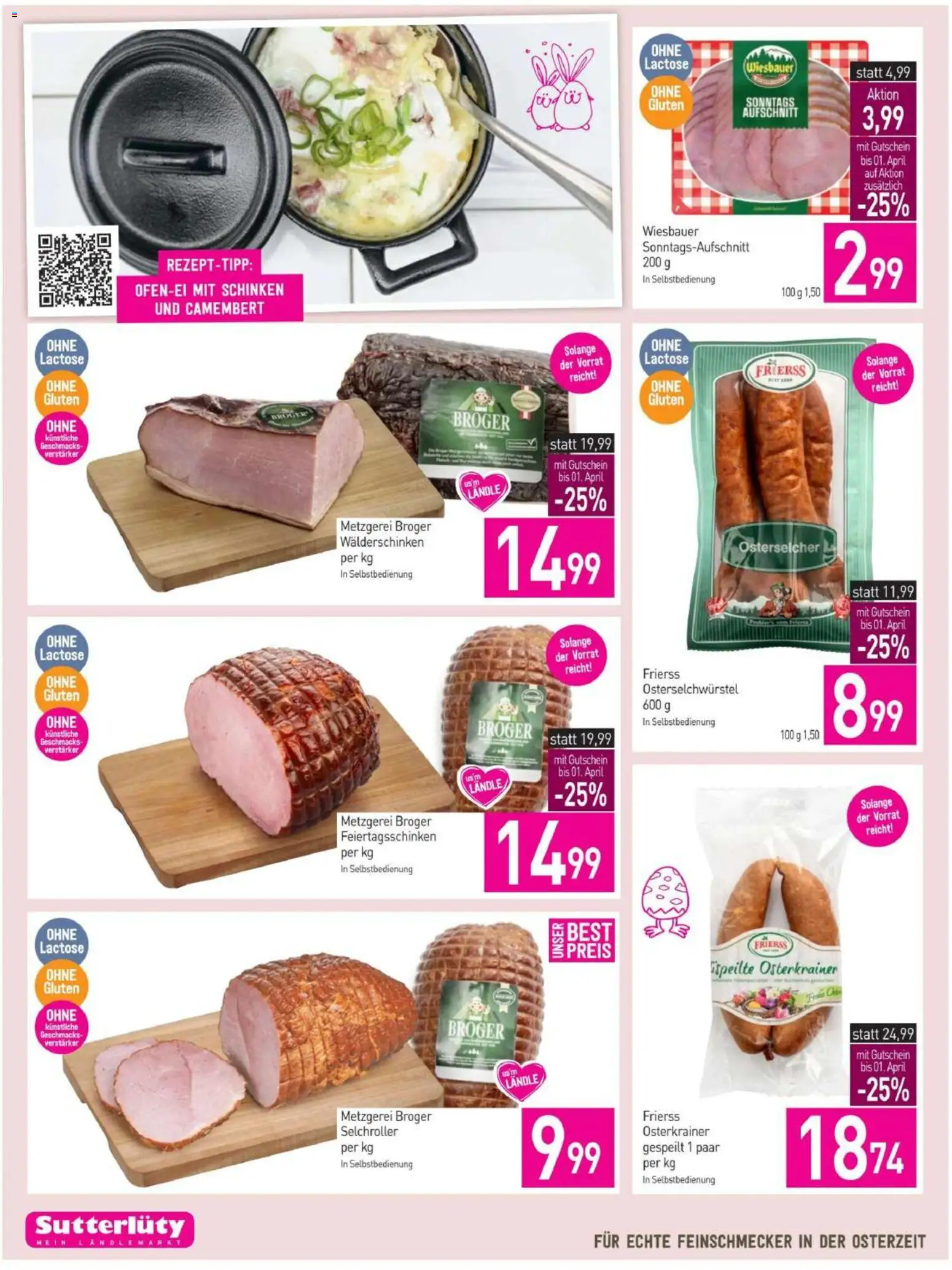 Sutterlüty Flugblatt gültig ab 26.03.2026 | Seite: 6 | Produkte: Schinken