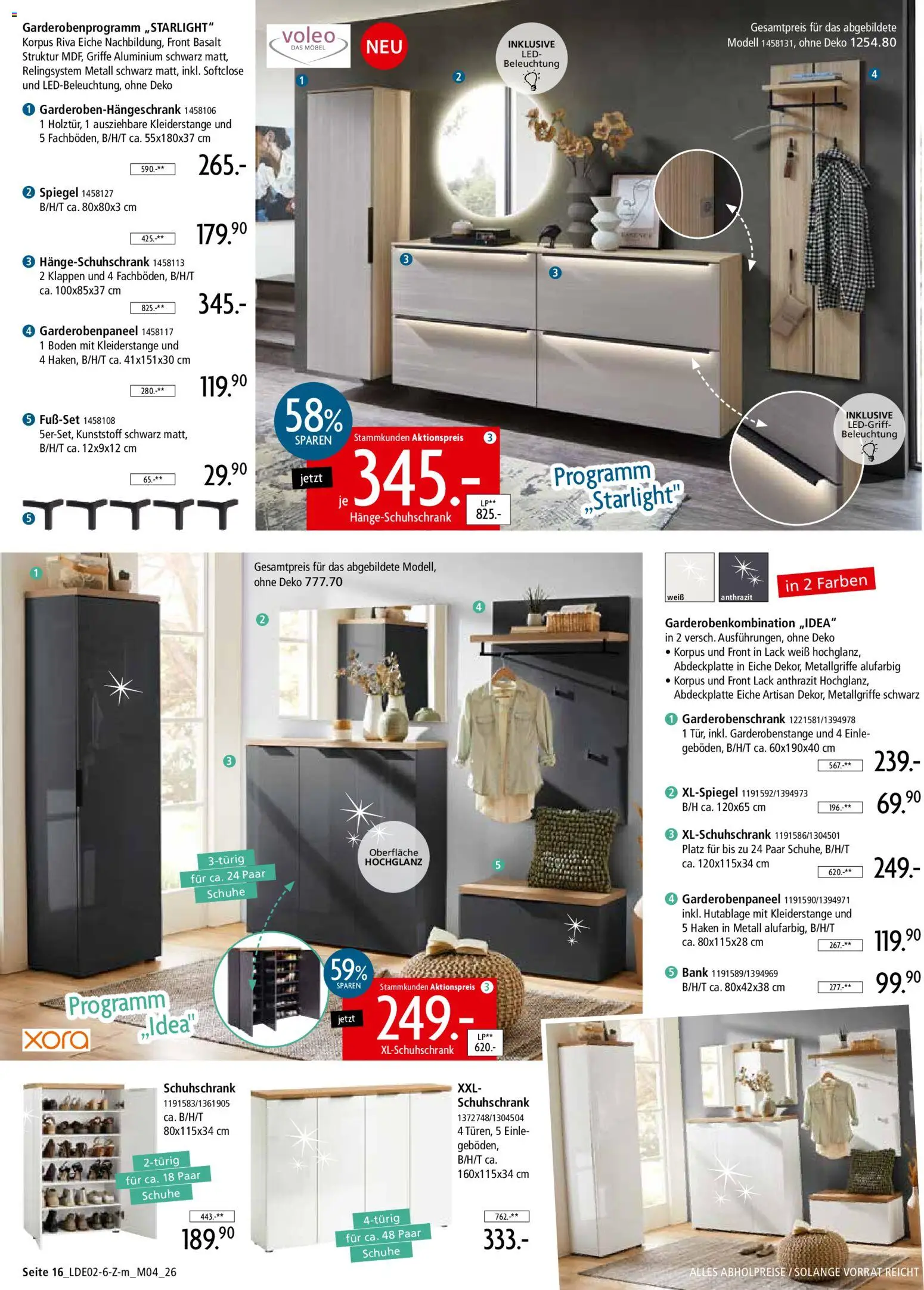 Zurbrüggen Prospekt 	 – gültig ab 22.02.2026 | Seite: 22 | Produkte: Spiegel, Garderobenschrank