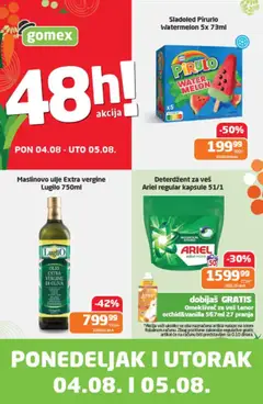 Gomex - Ponedeljak i utorak - pregled Gomex kataloga - važi od 04.08.2025