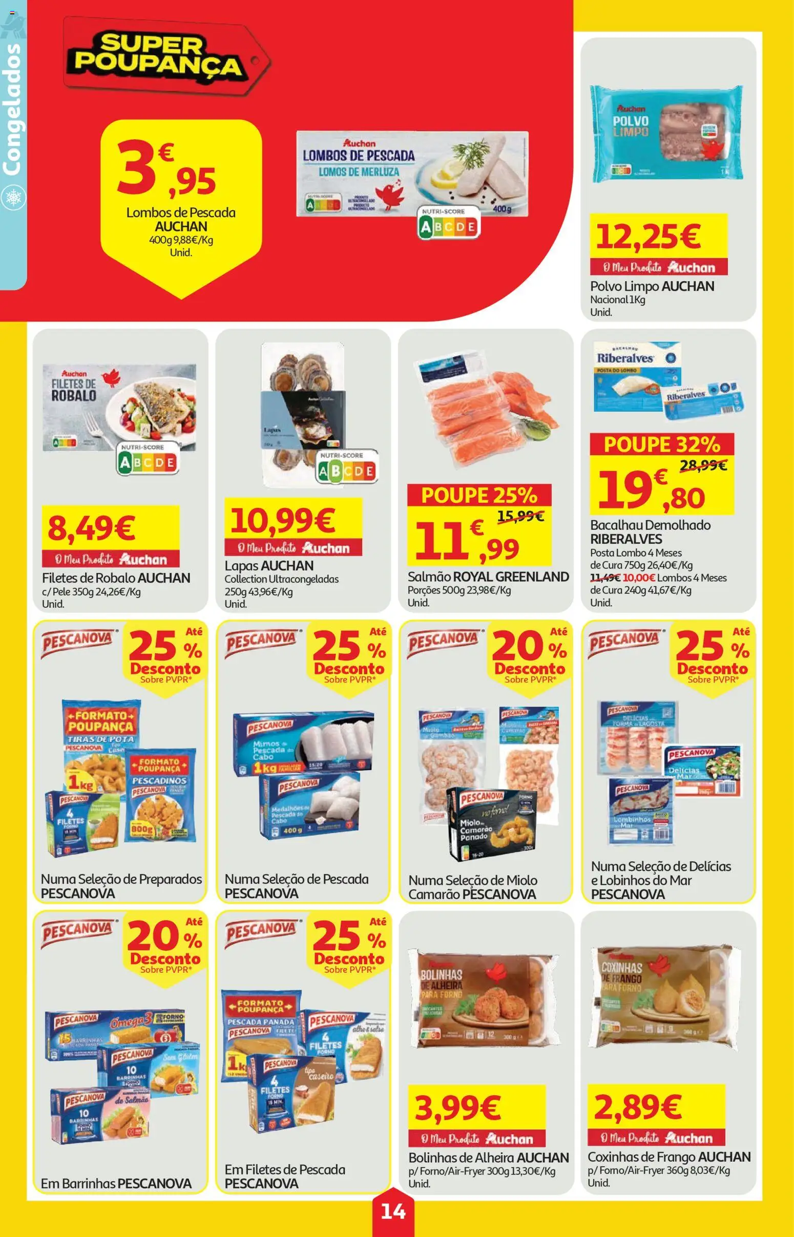 Auchan folheto │ válido de 23.04.2026 | Página: 14 | Produtos: Forno, Bacalhau, Pescada, Lombo