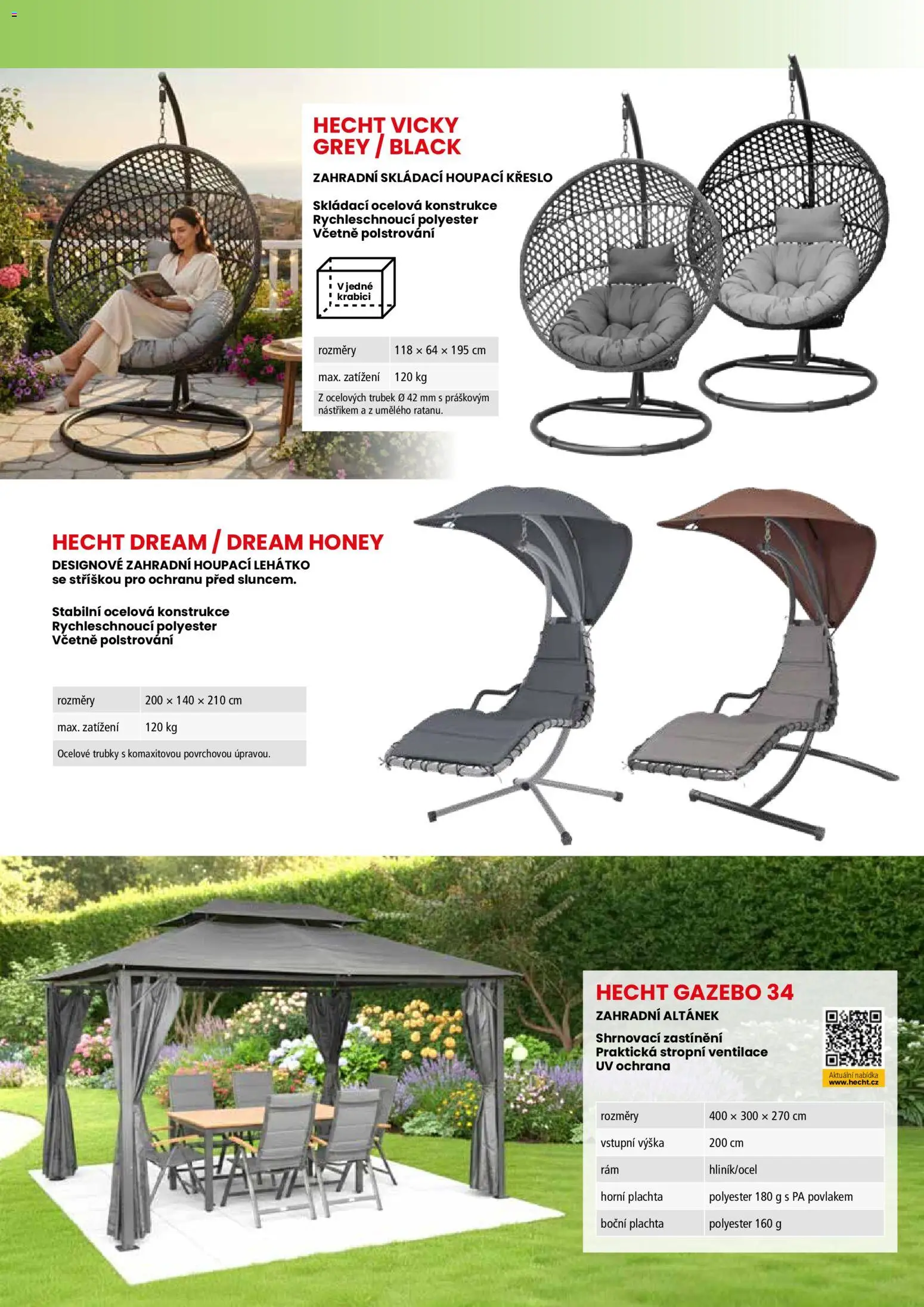 Hecht katalog - Jaro - léto 2026 od 19.02.2026 | Strana: 131 | Produkty: Hecht, Křeslo, Lehátko, Plachta