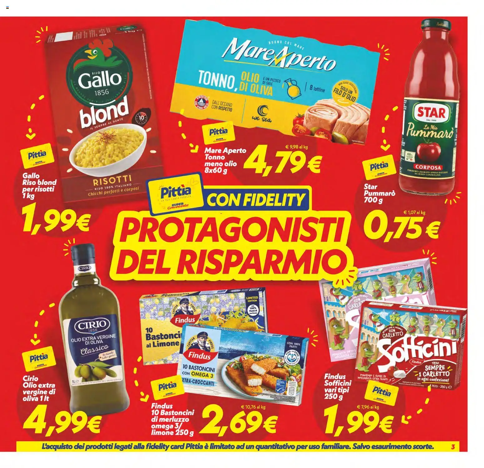 Volantino SuperConveniente del 24.02.2026 | Pagina: 3 | Prodotti: Mozzarella, Pomodoro, Limone, Olio