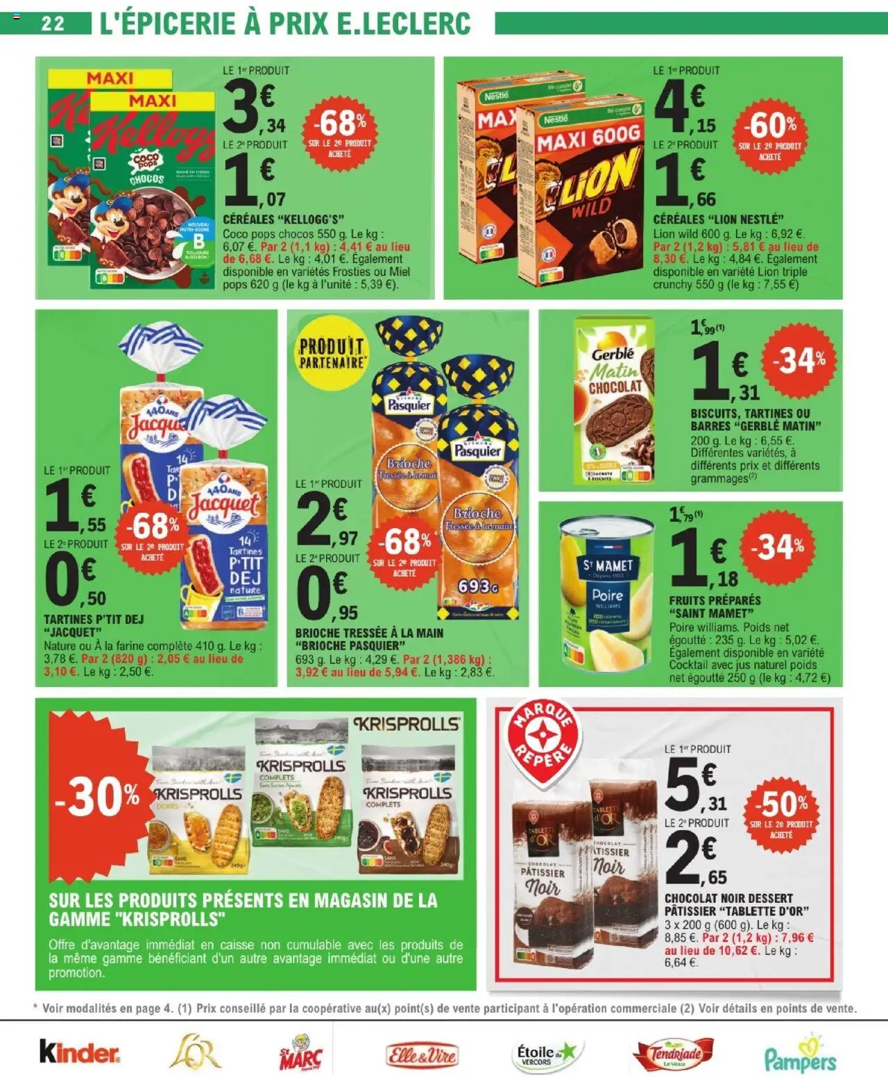  | Page: 22 | Produits: Poire, Pampers, Farine, Miel