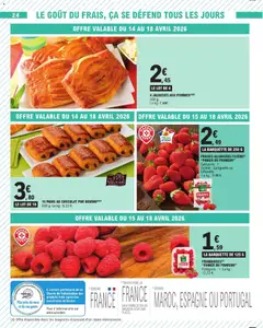 E.Leclerc - Prévisualisation de 10 PAINS AU CHOCOLAT PUR BEURRE (2)(4), 10 pains au chocolat pur beurre, 600 g valide à partir de 14.04.2026 | Page: 24