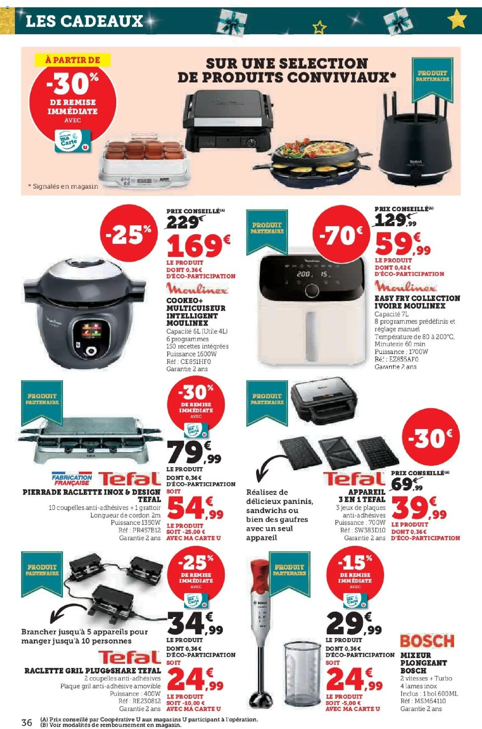 {H1} | Page: 36 | Produits: Bol, Raclette, Tefal, Gaufres