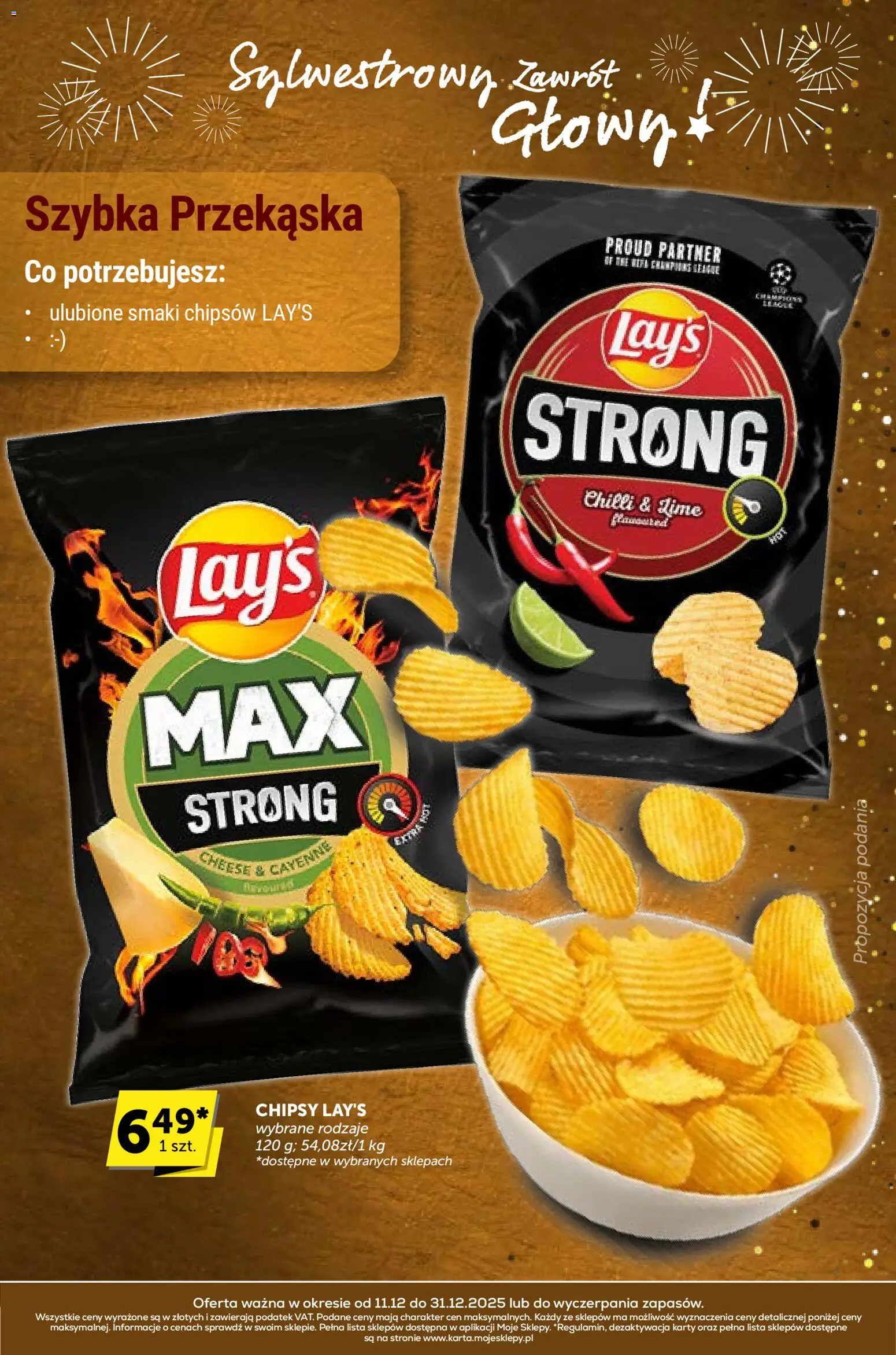 Groszek Gazetka - Sylwestrowy Zawrót Głowy od 11.12.2025 | Strona: 28 | Produkty: Chipsy