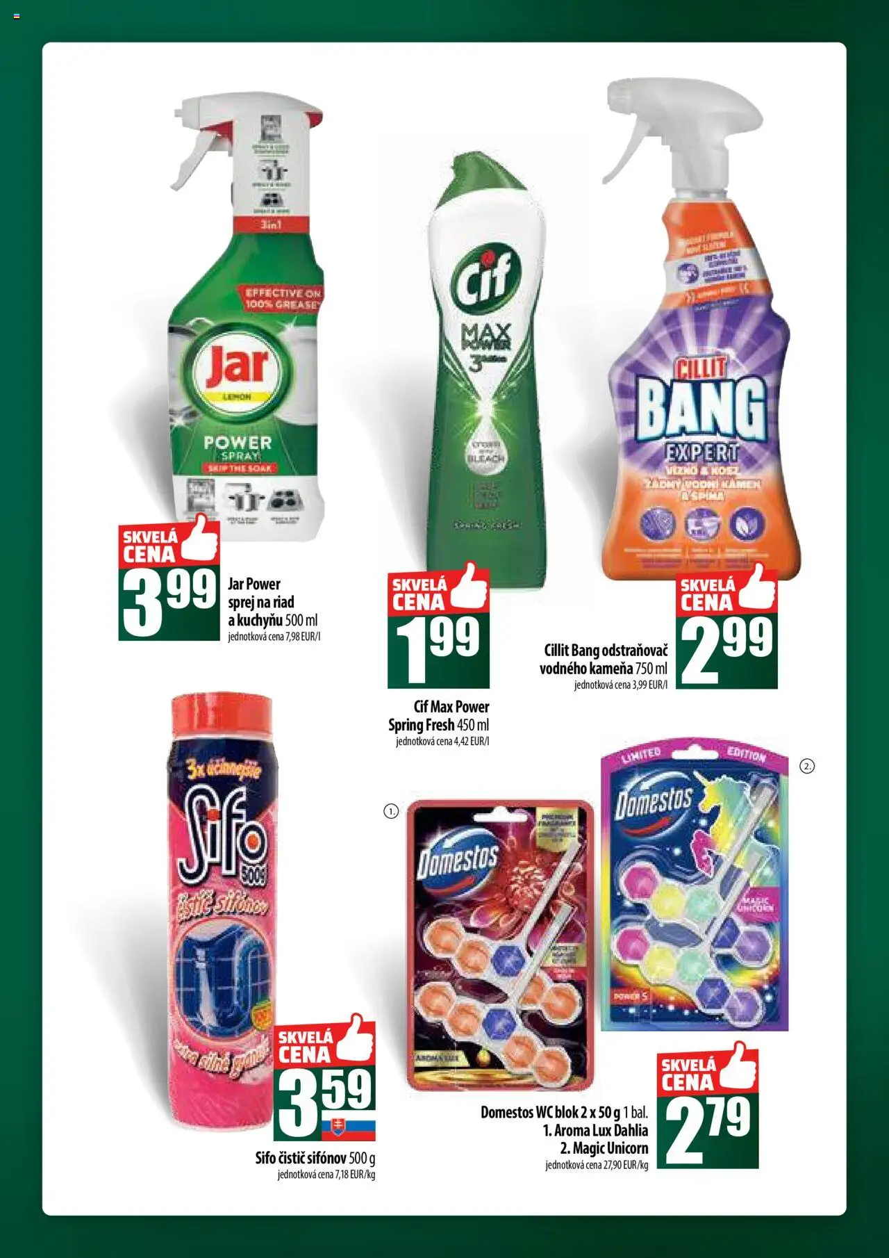 COOP Jednota široká ponuka │ platný od 14.08.2025 | Strana: 57 | Produkty: Wc, Wc blok, Cif, Jar