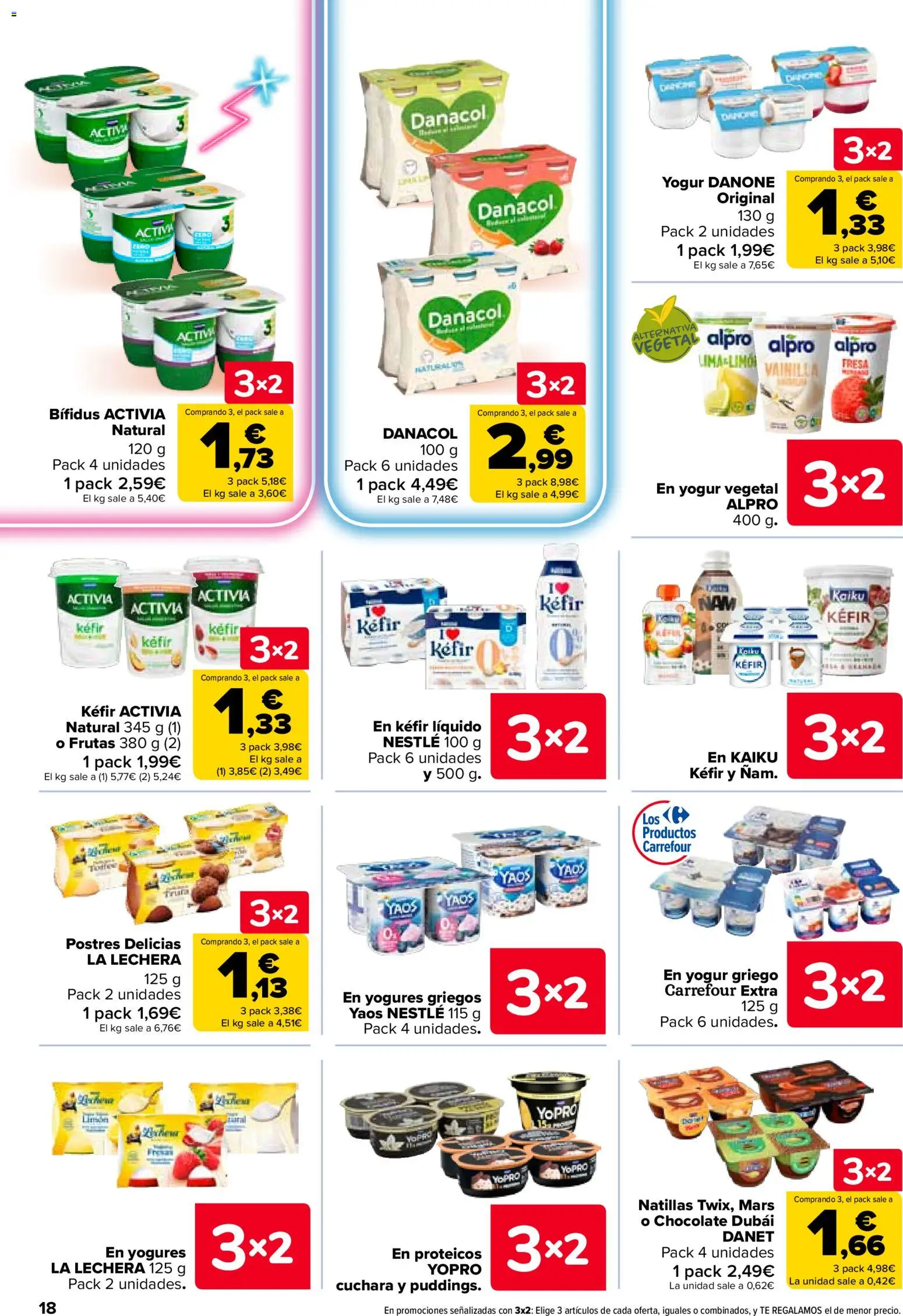 Carrefour folleto │ válido desde el 07.04.2026 | Página: 18 | Productos: Yogur, Chocolate, Μαγειρική εστία