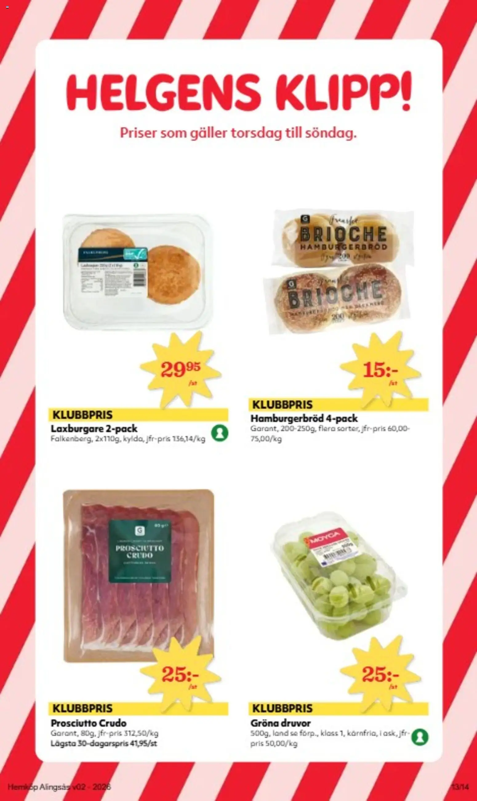 Hemköp reklamblad aktuell från 05.01.2026 | Sida: 13 | Produkter: Galler, Hamburgerbröd